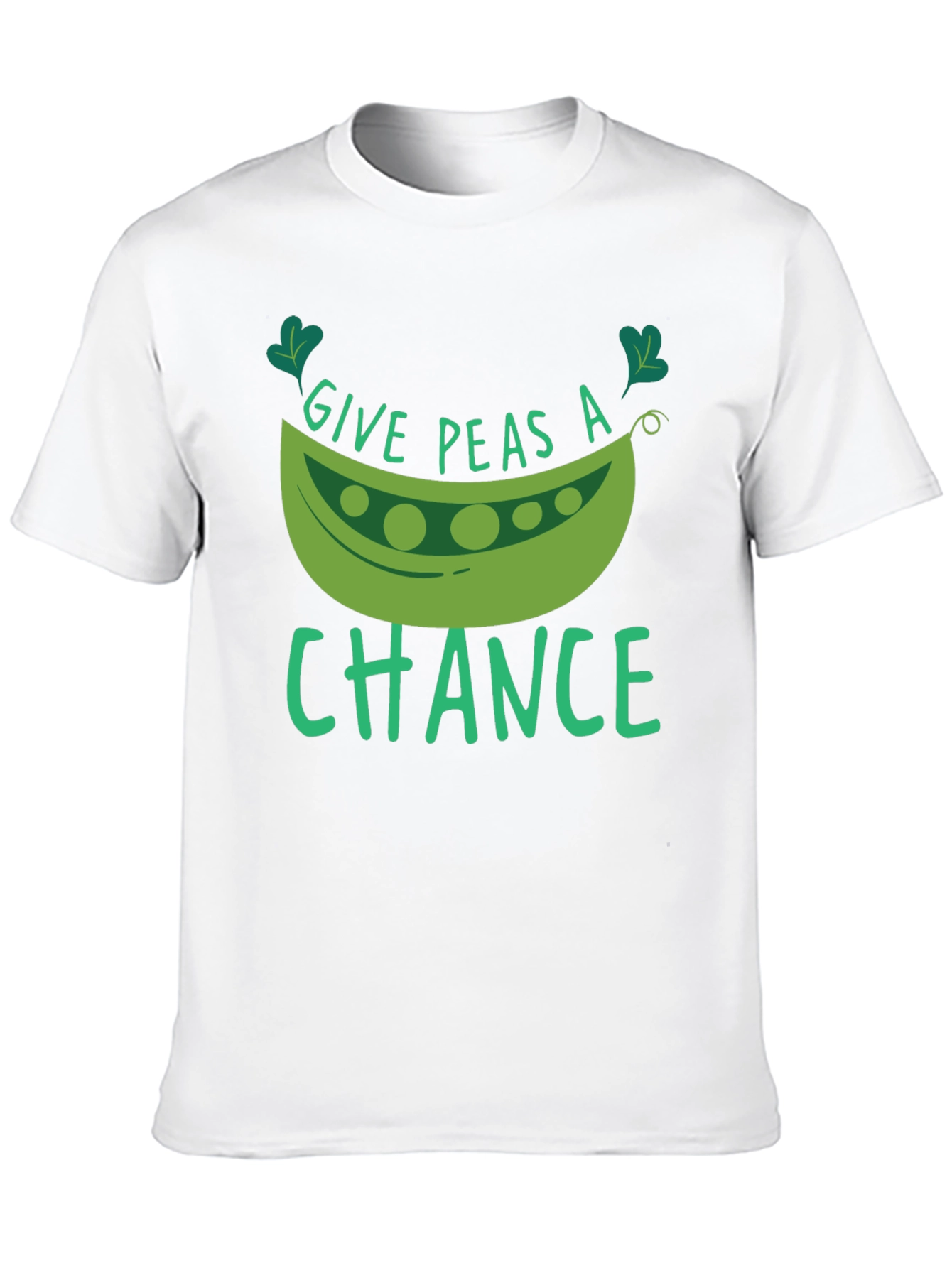 Give Peas A Chance Black T-Shirt
