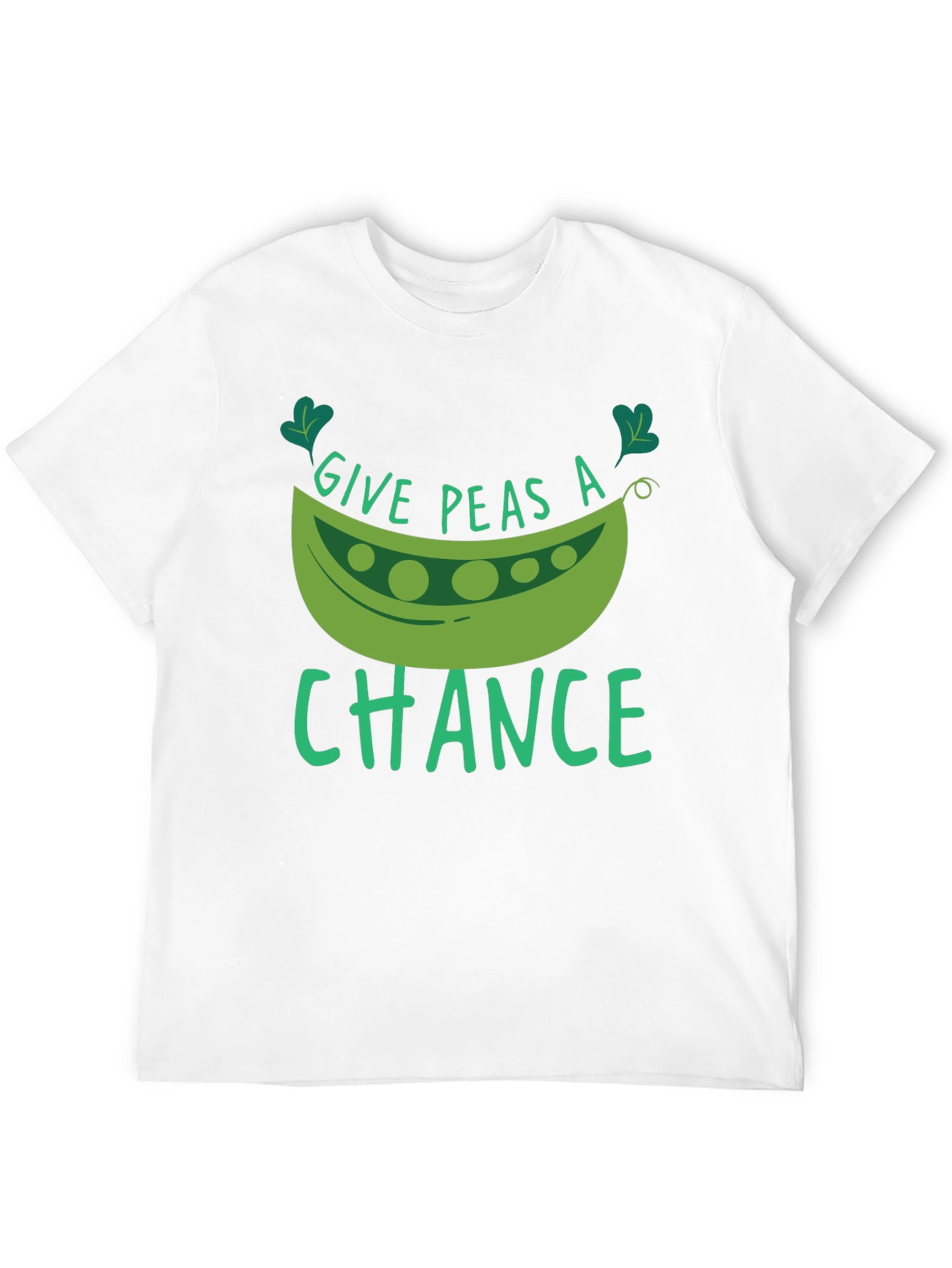 Give Peas A Chance Black T-Shirt