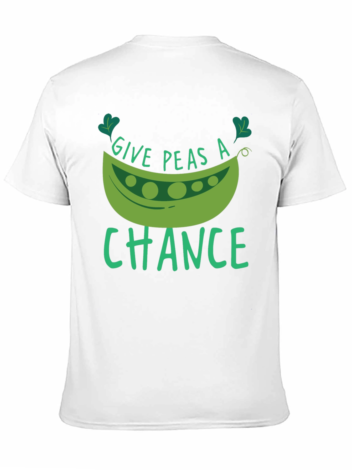 Give Peas A Chance Black T-Shirt
