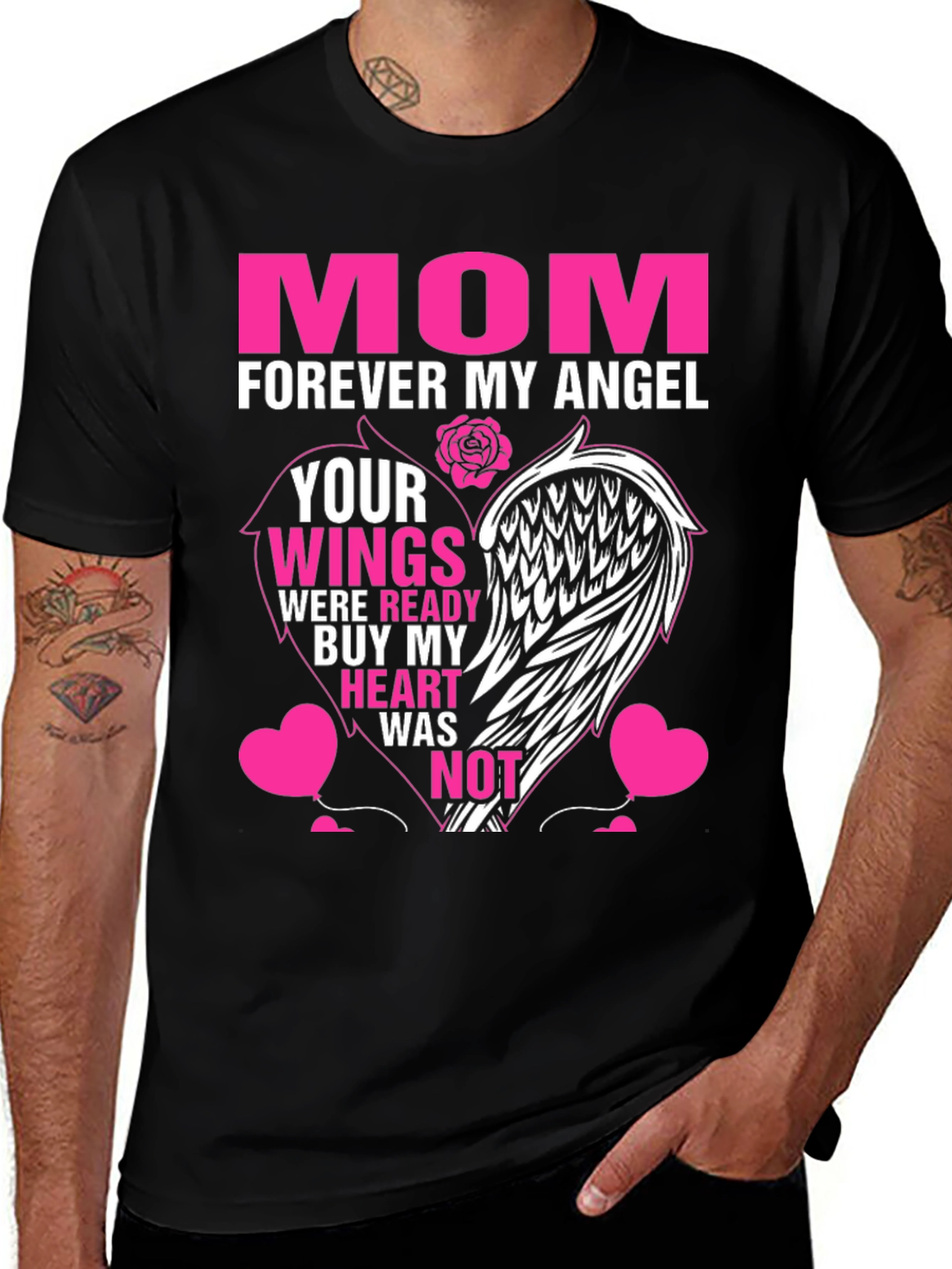 Mom Forever Angel Wings T-Shirt