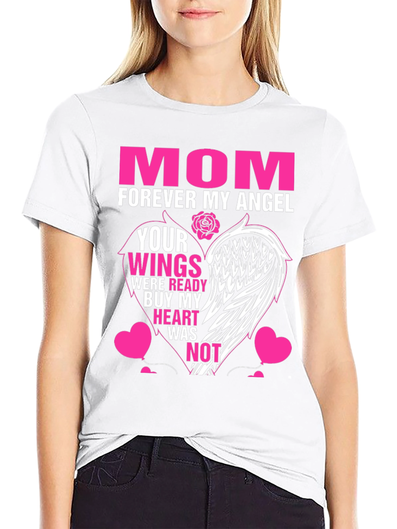 Mom Forever Angel Wings T-Shirt