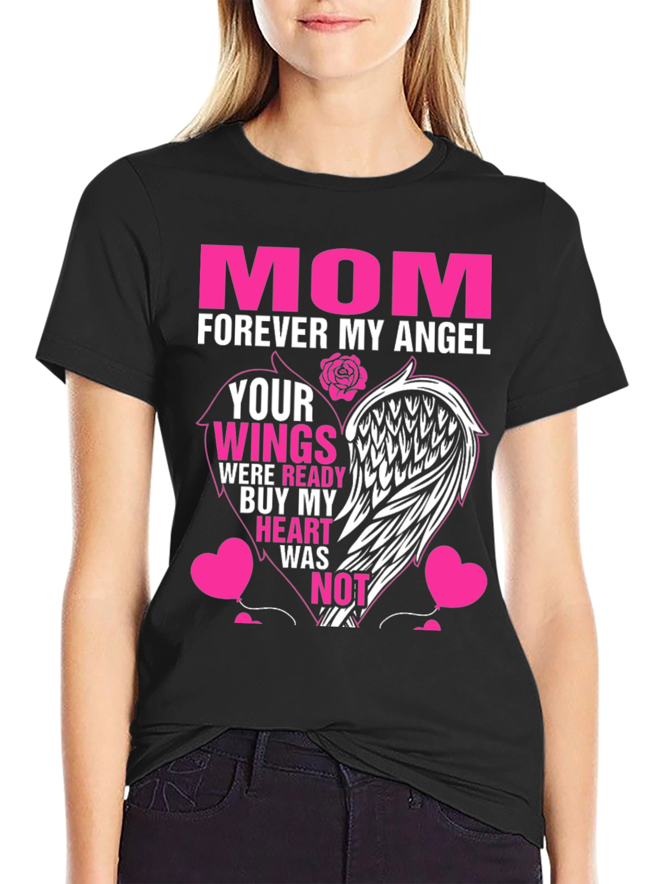 Mom Forever Angel Wings T-Shirt