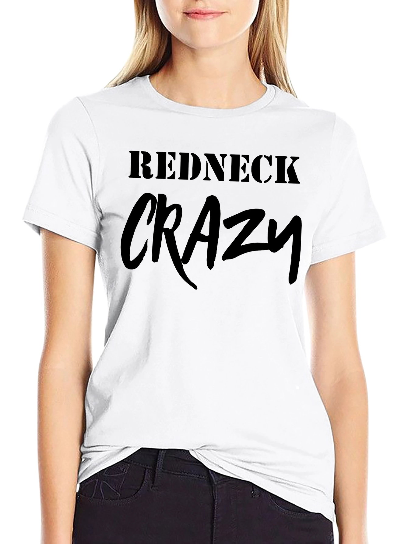 Redneck Crazy Black T-Shirt - Mens