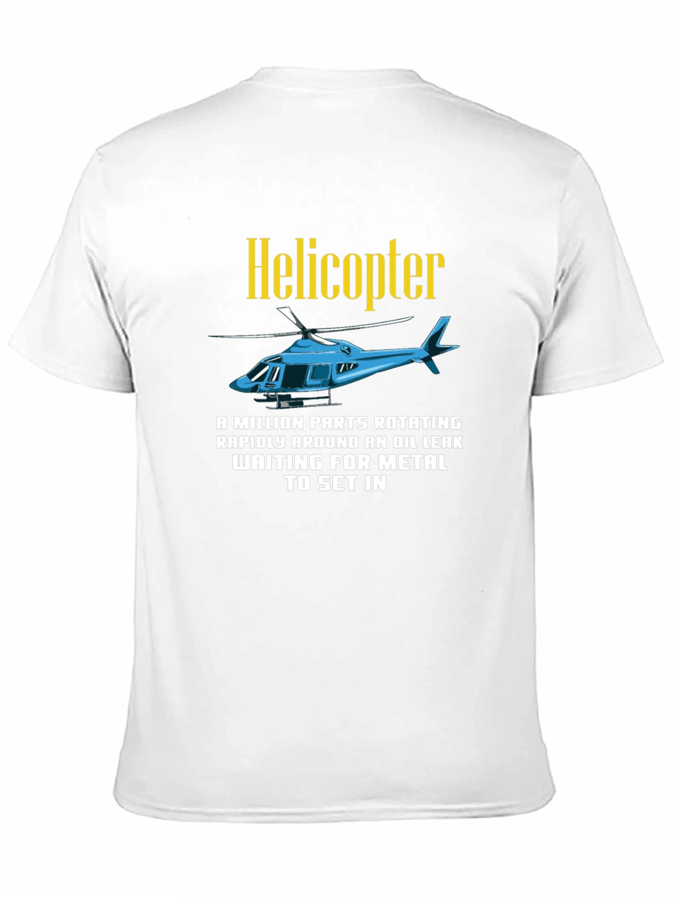 Helicopter Parts Rotating Mens T-Shirt