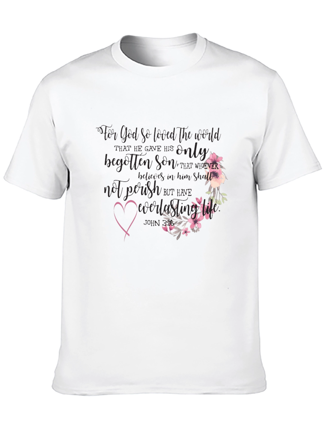 Faith-Inspired Floral T-Shirt