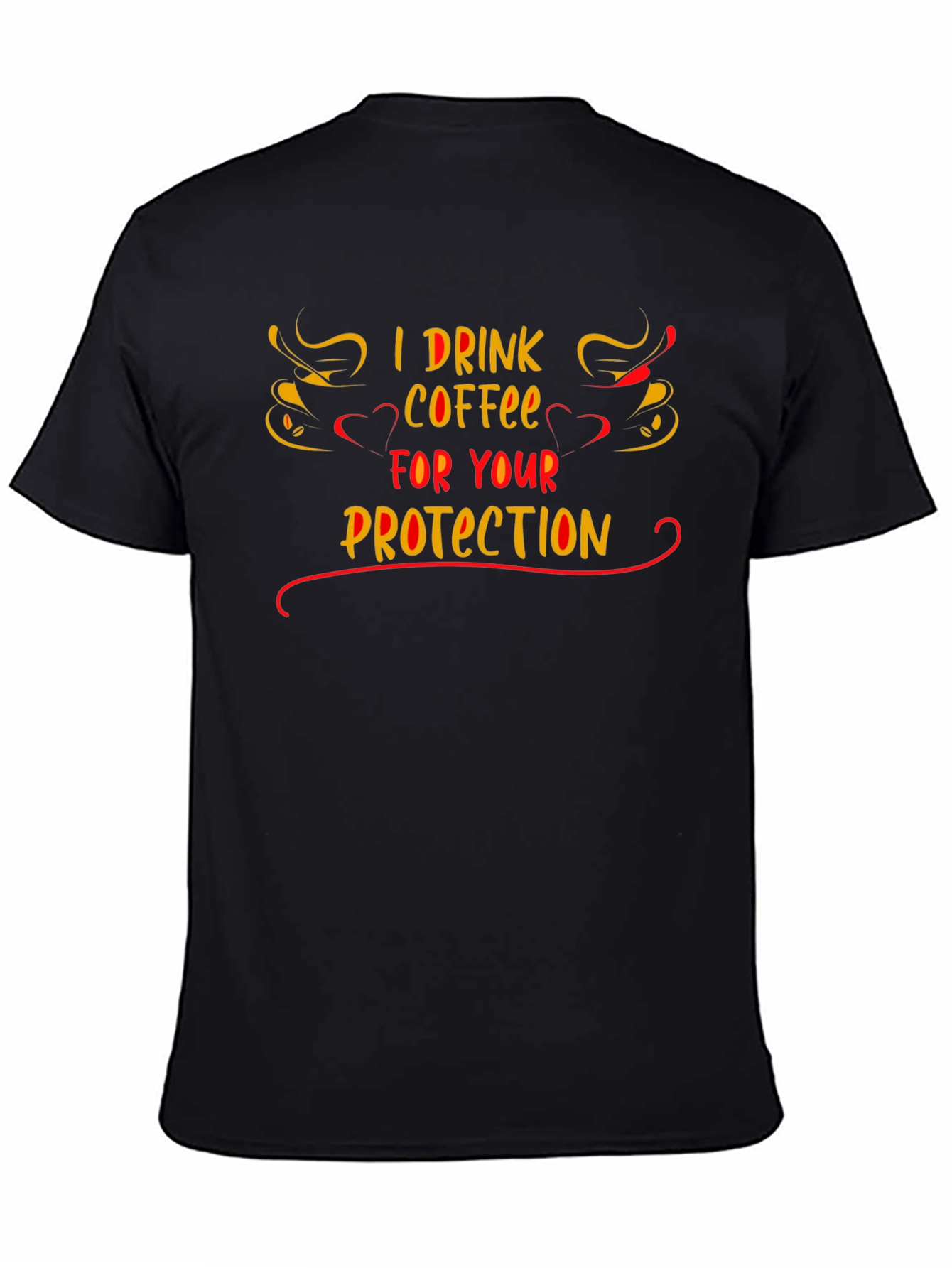 Coffee Drinker Protection T-Shirt - Funny Slogan Tee