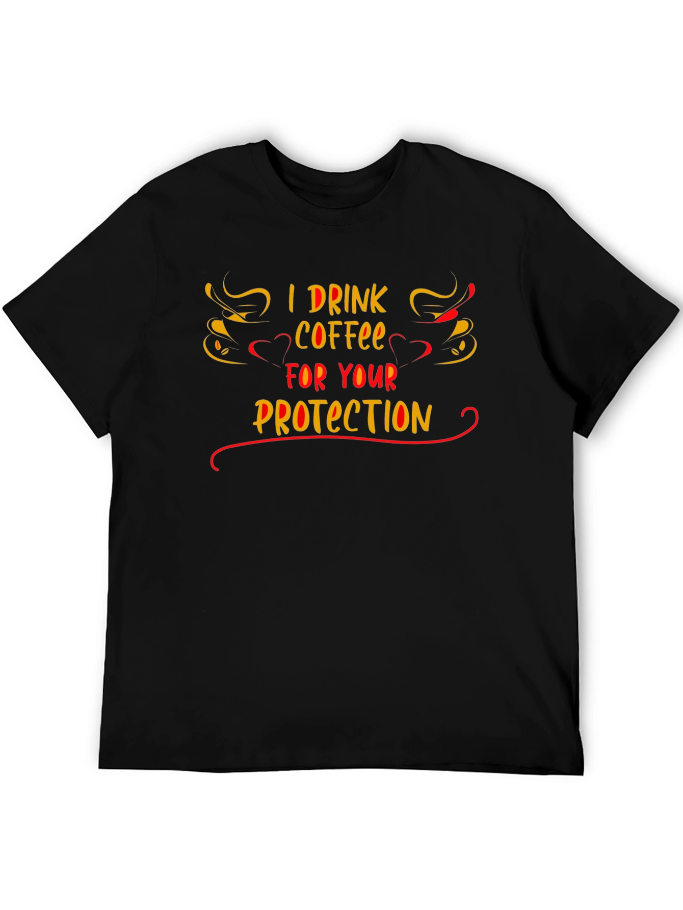 Coffee Drinker Protection T-Shirt - Funny Slogan Tee