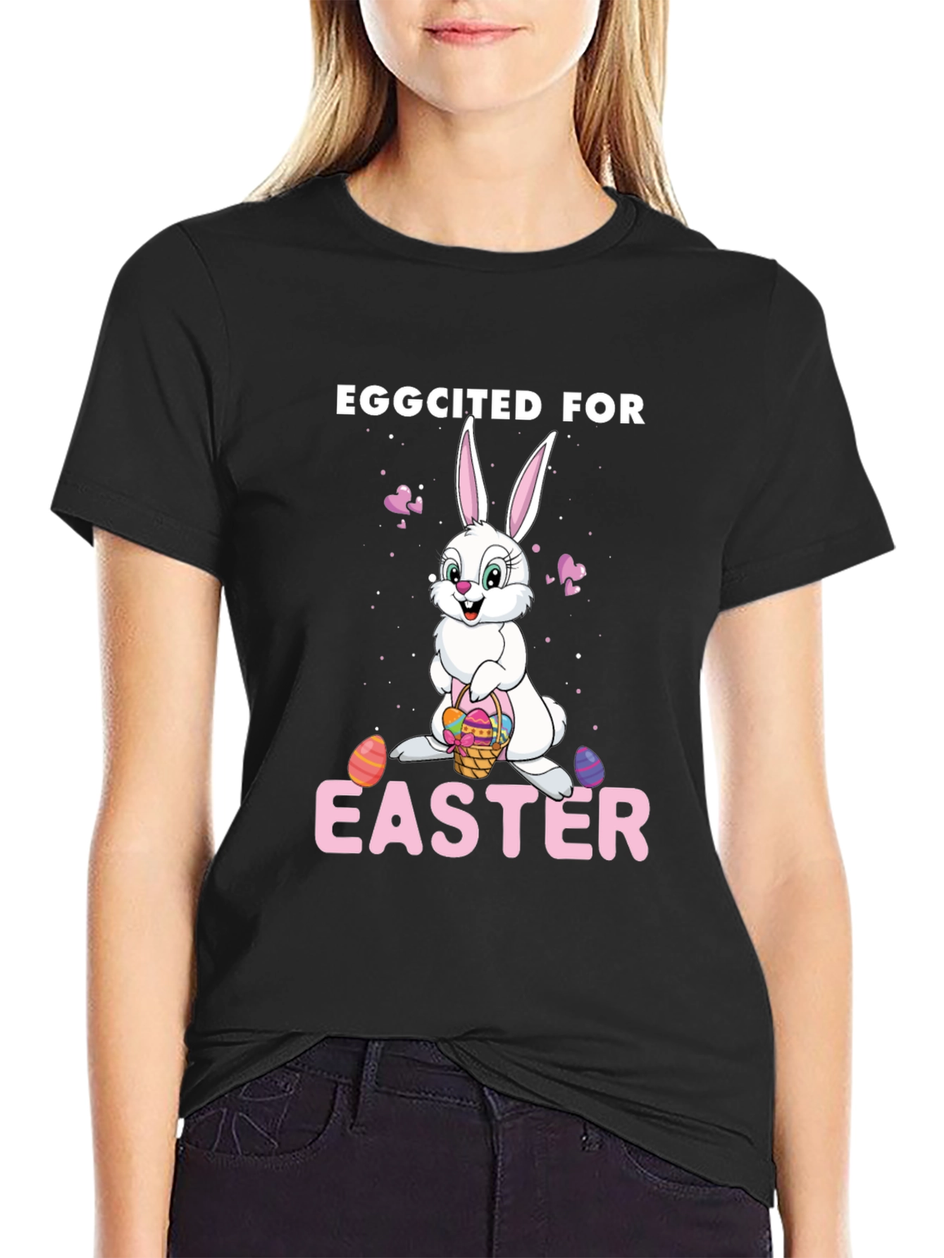 Eggcited for Easter Bunny T-Shirt