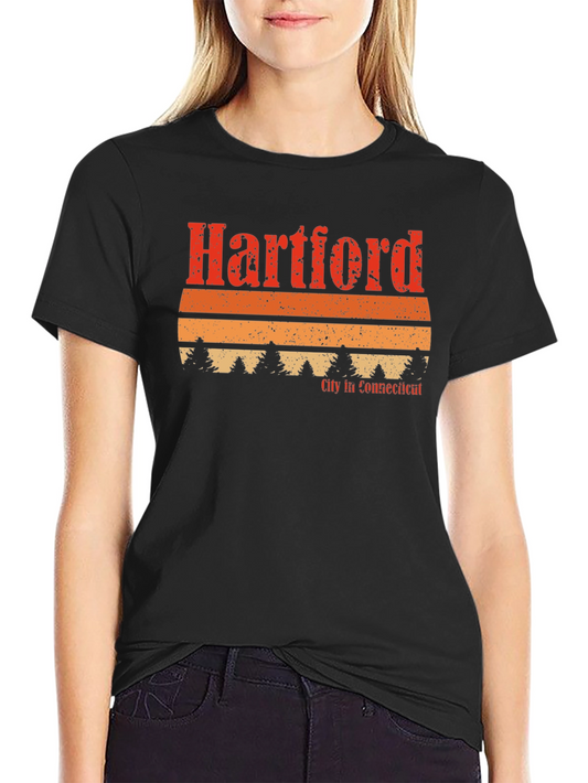 Retro Hartford CT Graphic Tee