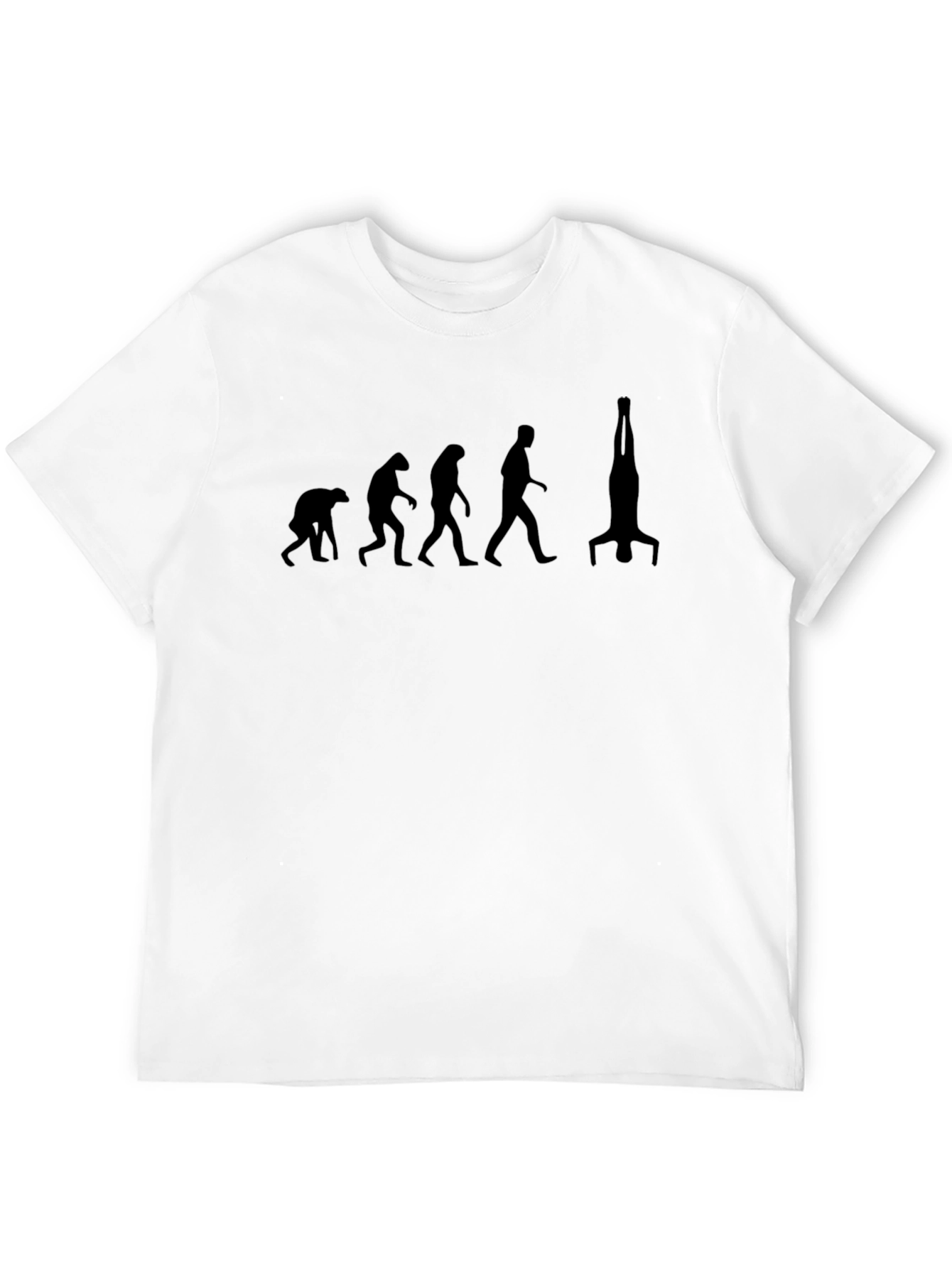 Evolution Headstand T-Shirt | Mens Black Tee