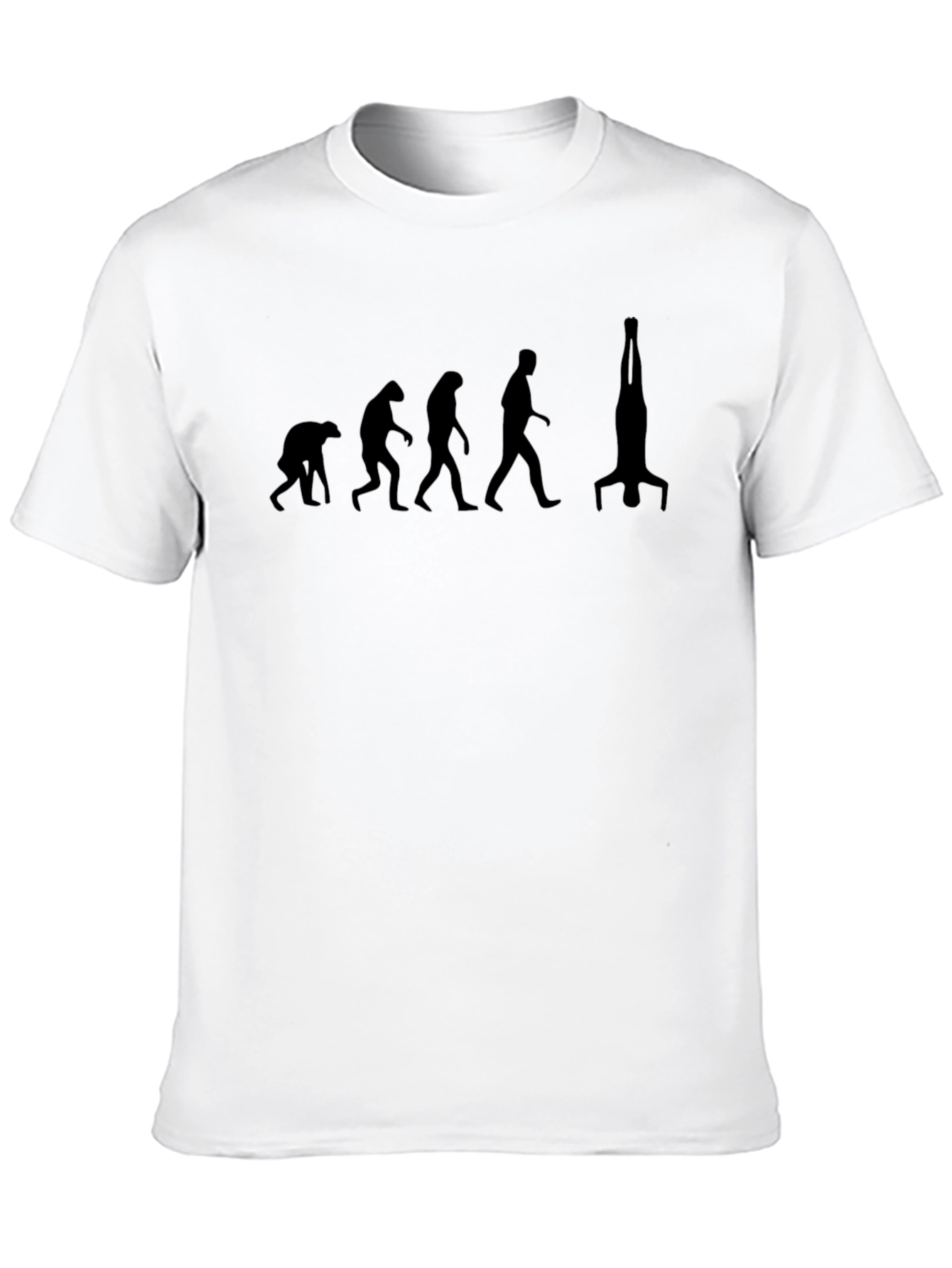 Evolution Headstand T-Shirt | Mens Black Tee