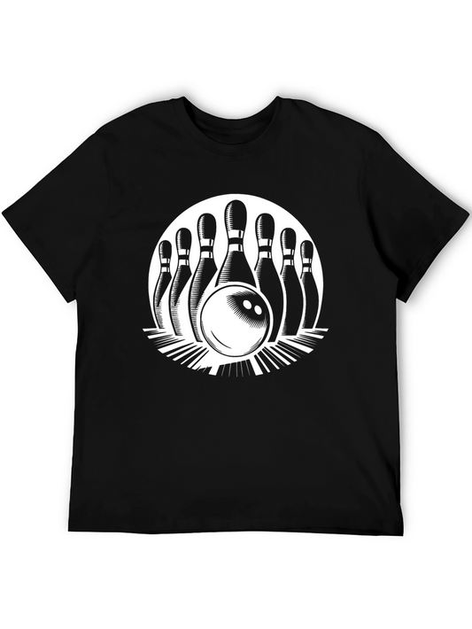 Bowling Strike Graphic Tee - Classic Style