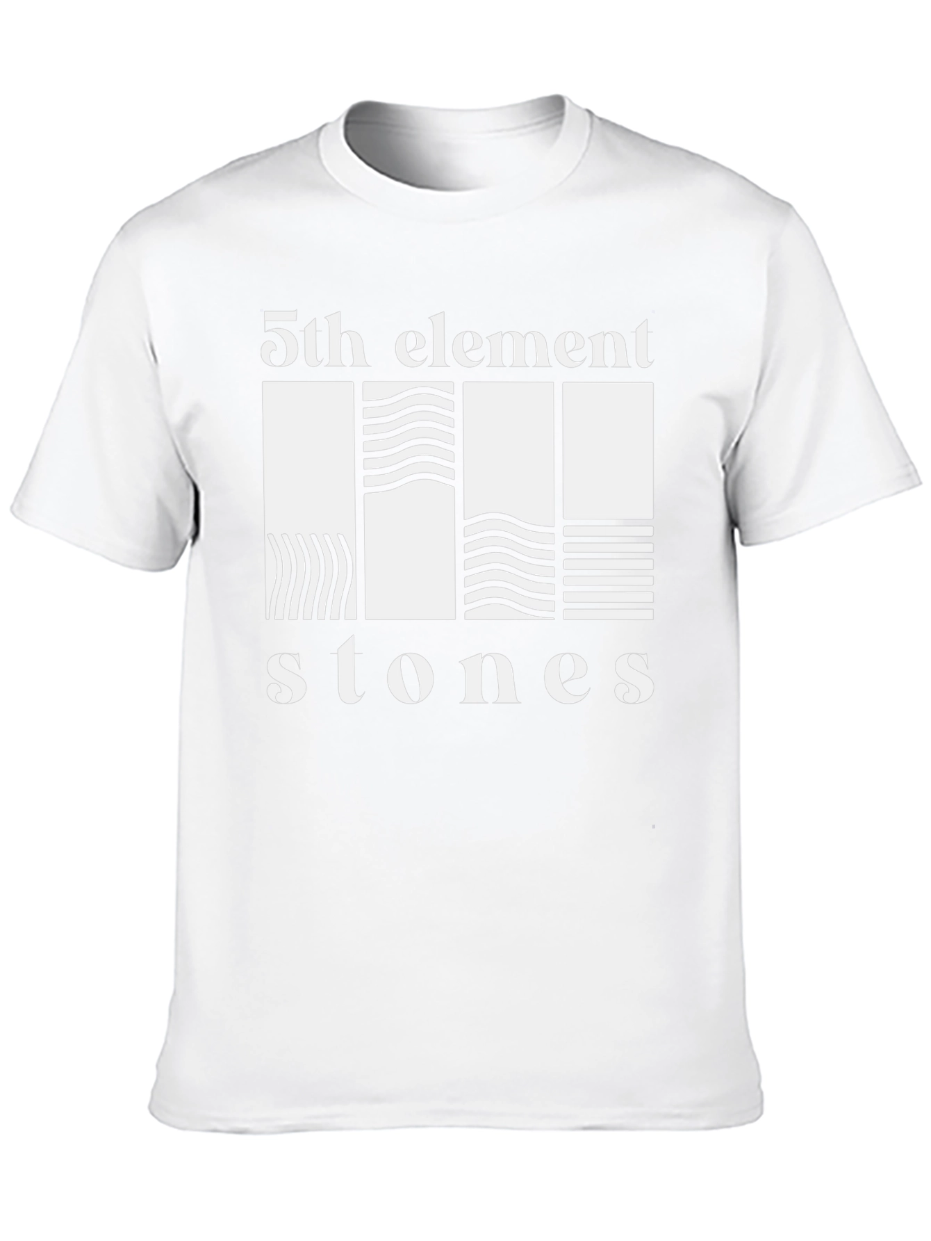 5th Element Stones Graphic Tee - Black Cotton