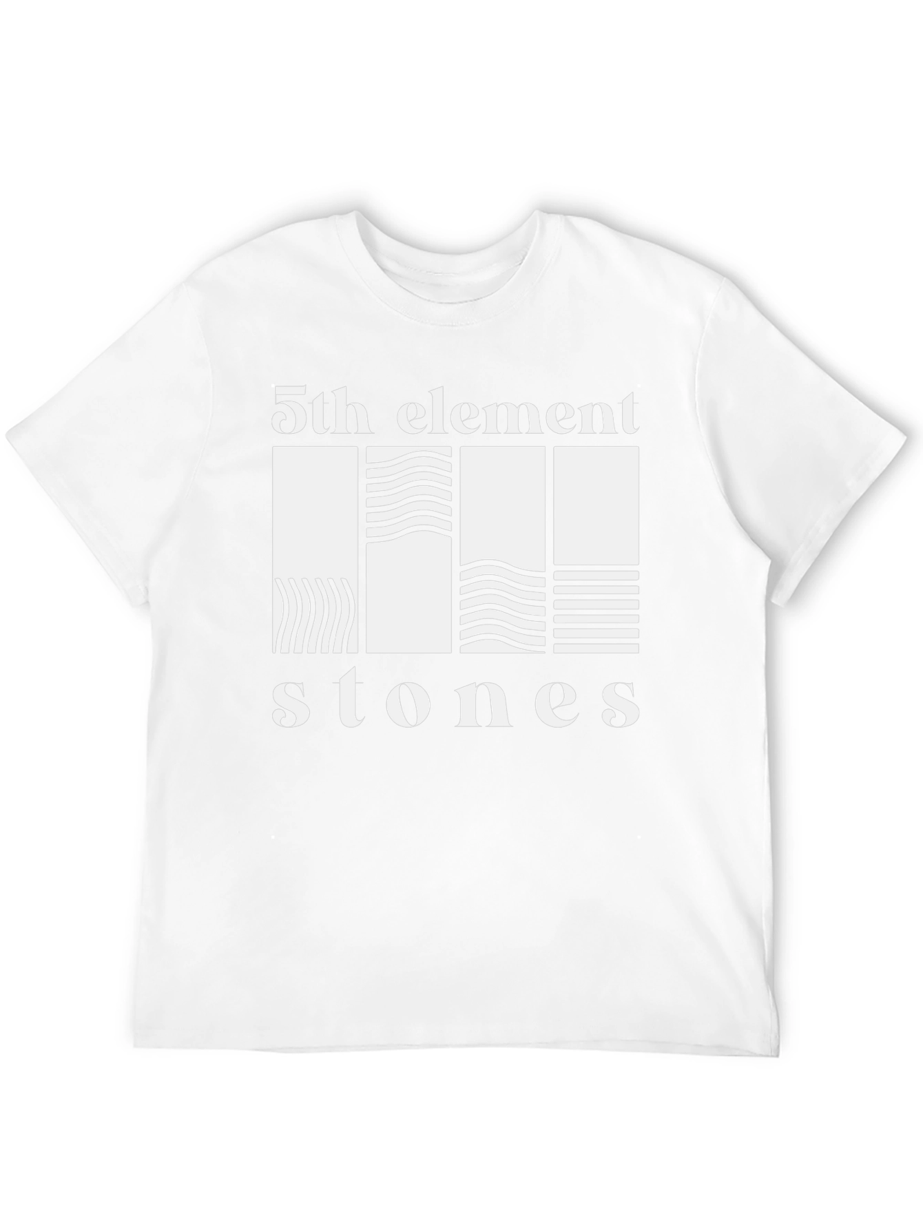 5th Element Stones Graphic Tee - Black Cotton