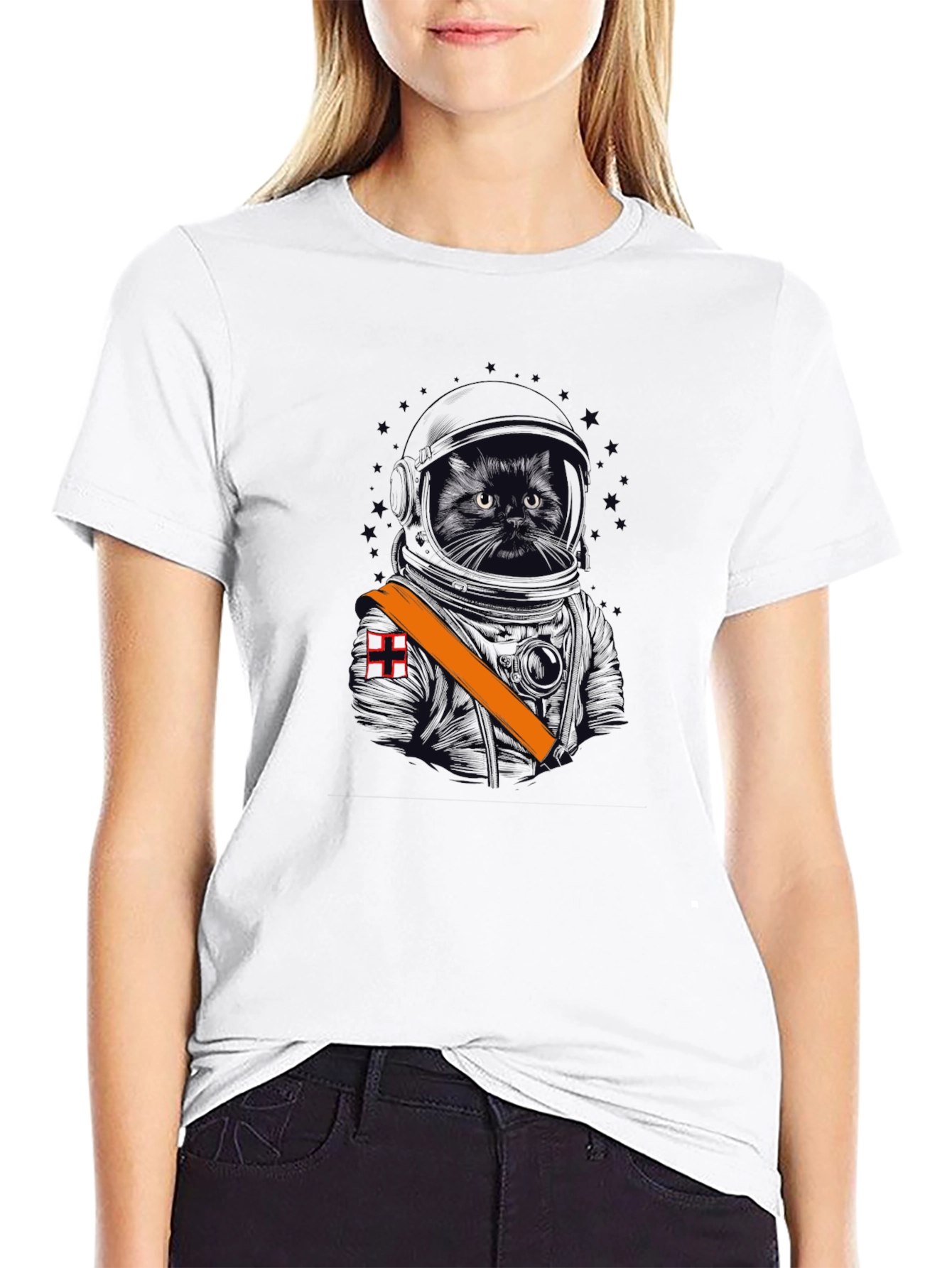 Cosmic Cat T-Shirt - Cool Space Kitten Tee