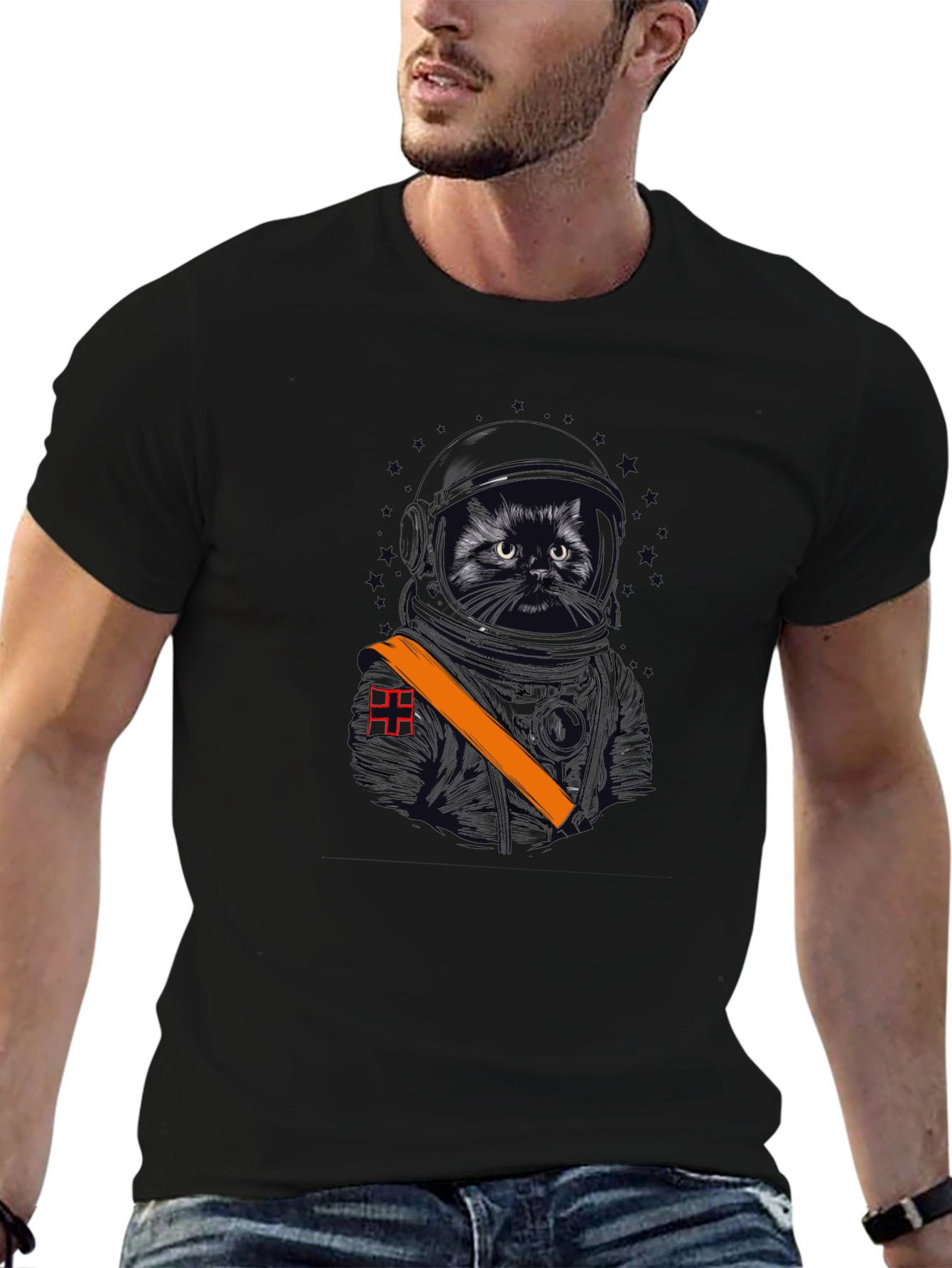 Cosmic Cat T-Shirt - Cool Space Kitten Tee