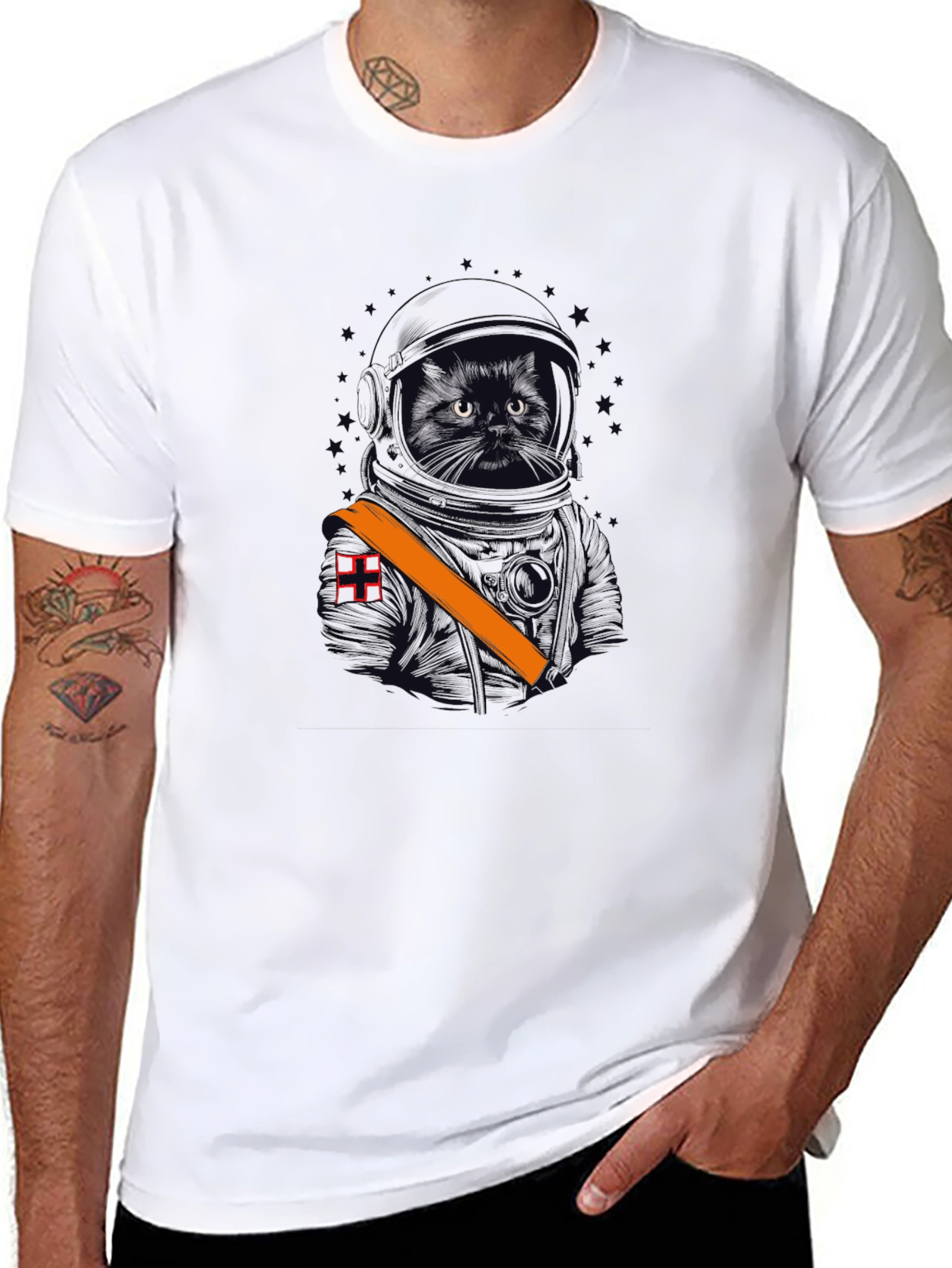 Cosmic Cat T-Shirt - Cool Space Kitten Tee