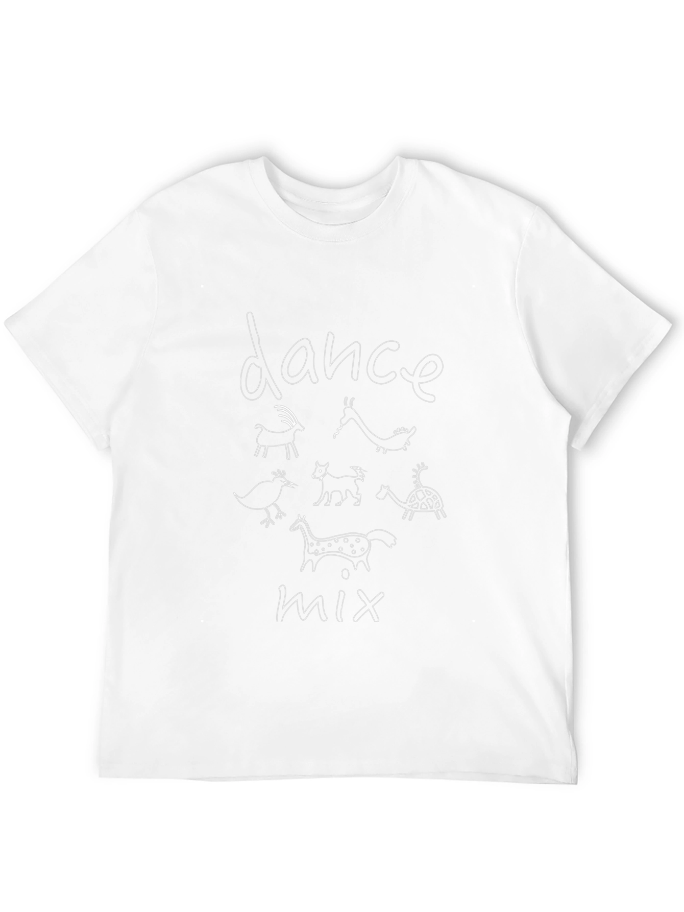 Dance Mix Graphic Tee - Stylish Black T-Shirt