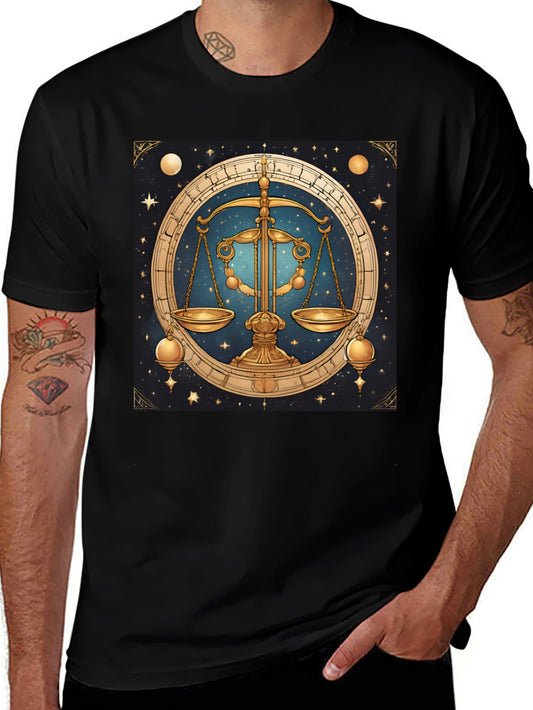 Libra Zodiac Graphic Tee - Astrology T-Shirt