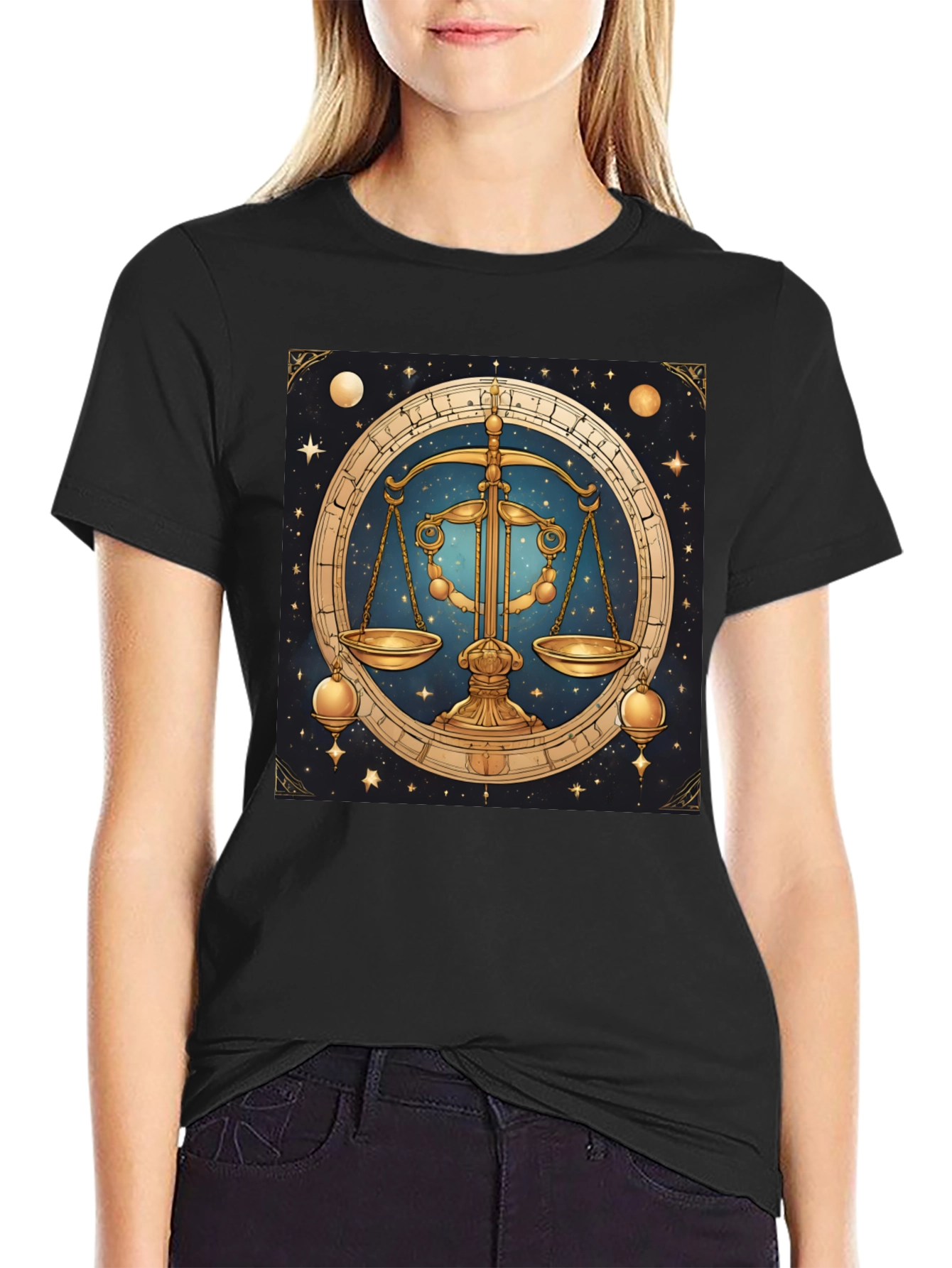 Libra Zodiac Graphic Tee - Astrology T-Shirt