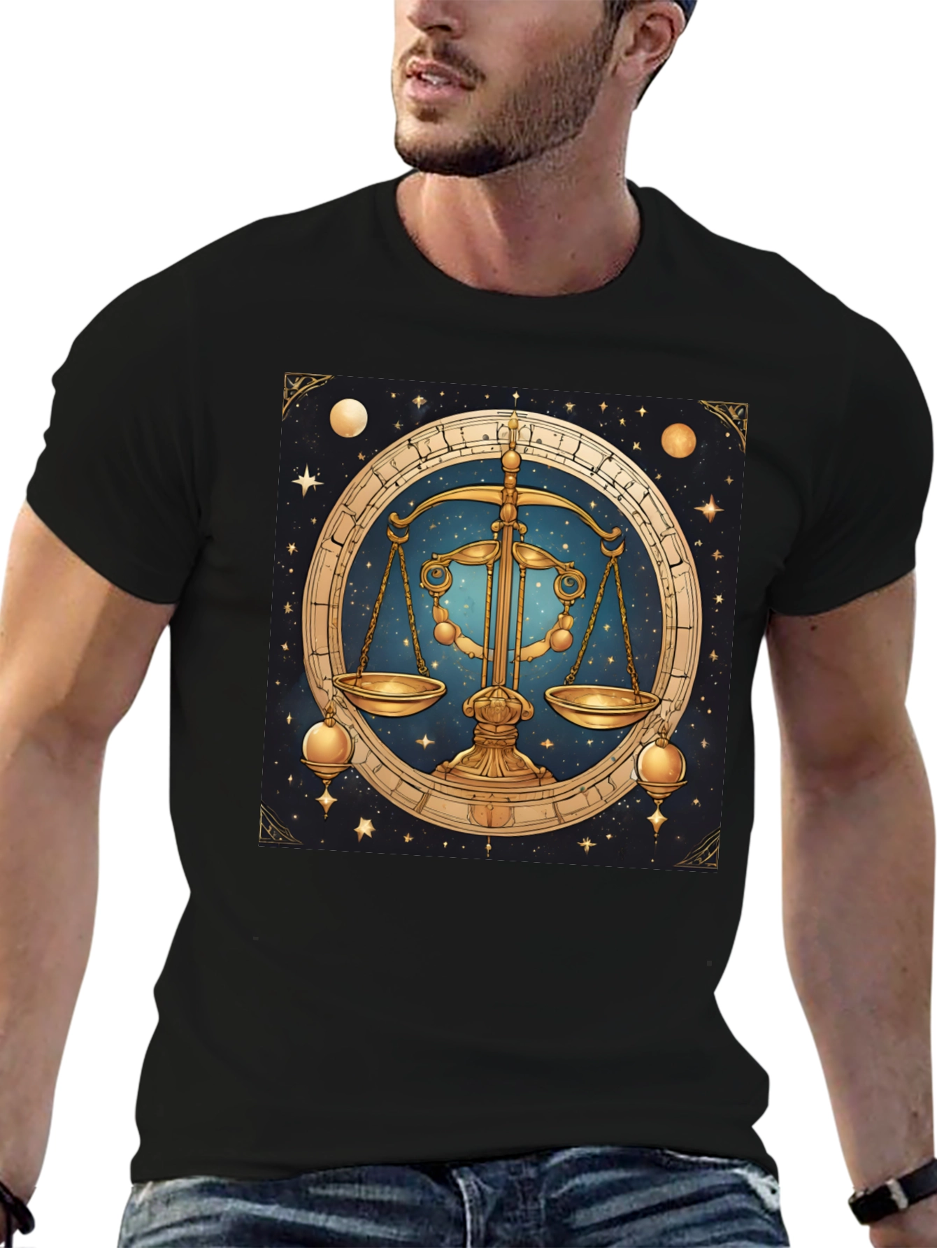 Libra Zodiac Graphic Tee - Astrology T-Shirt