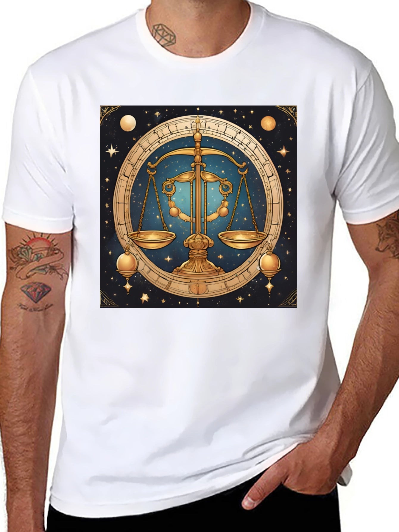 Libra Zodiac Graphic Tee - Astrology T-Shirt