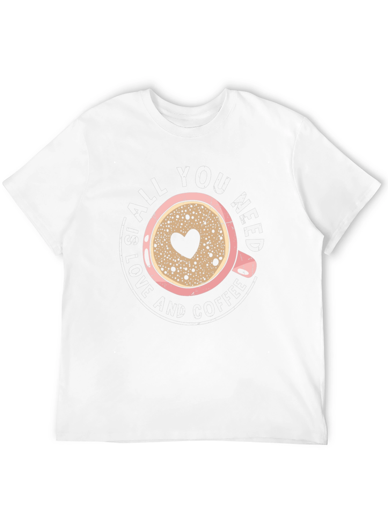 Love and Coffee Graphic Tee - Black