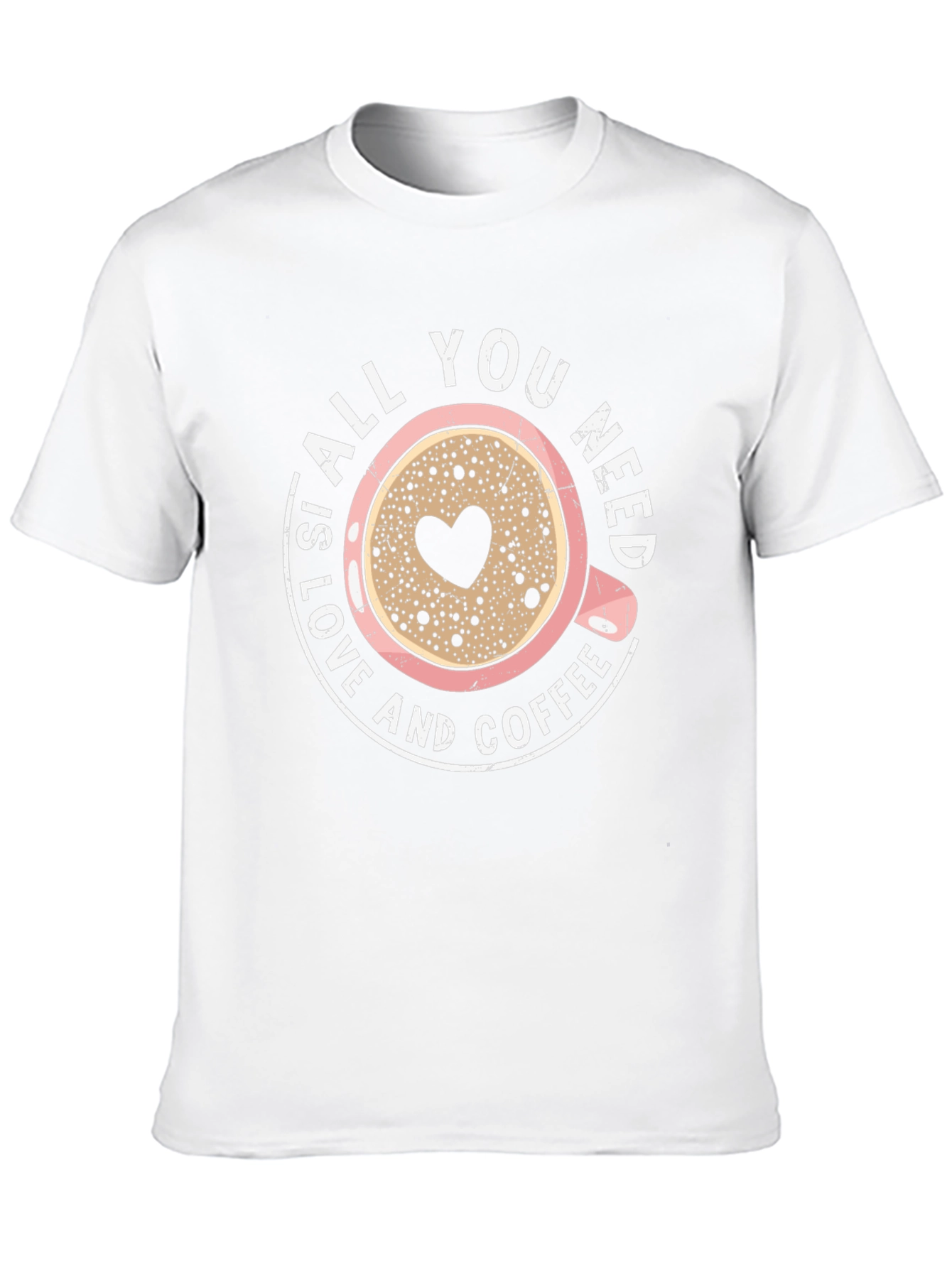 Love and Coffee Graphic Tee - Black