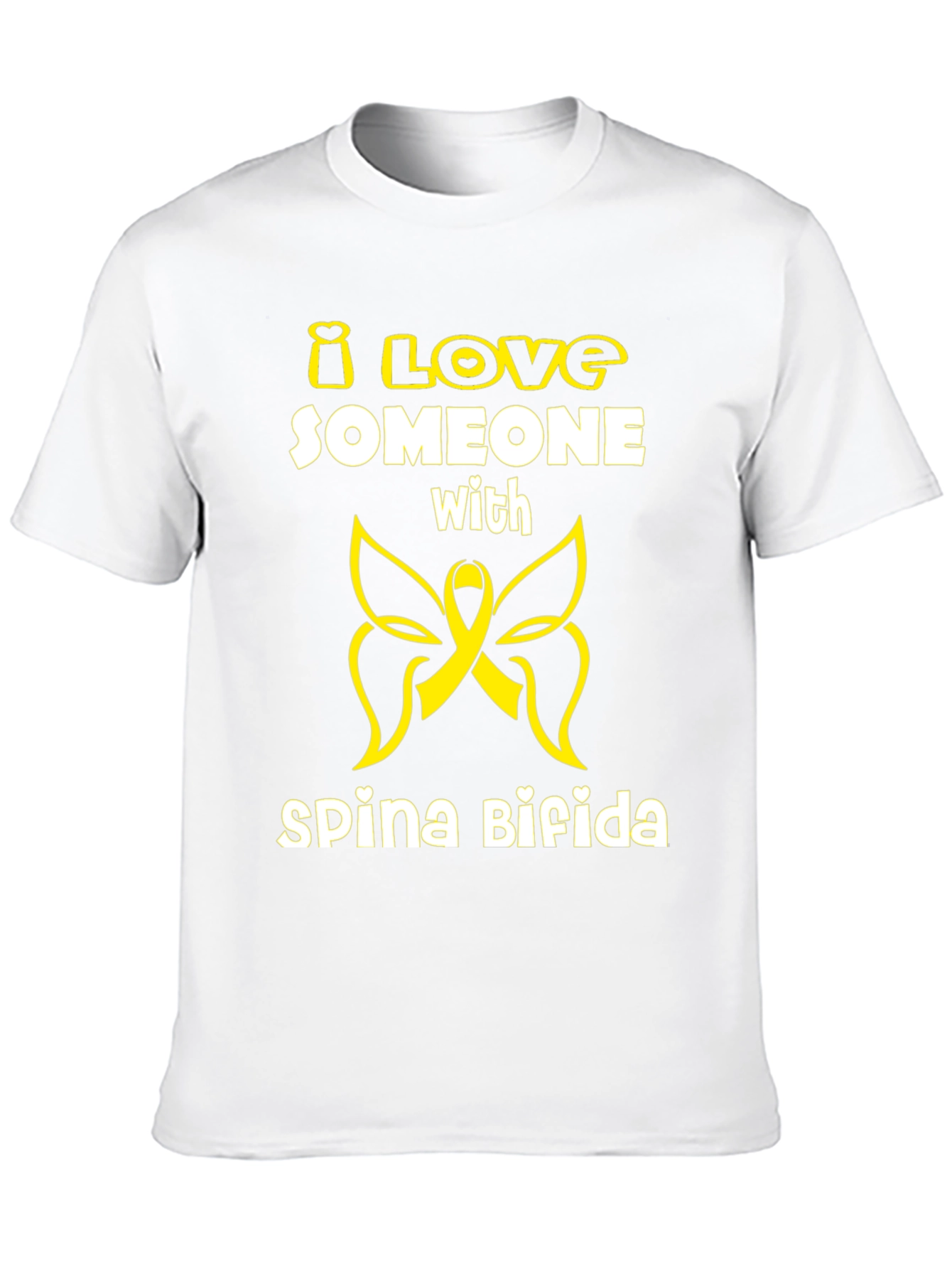 I Love Someone with Spina Bifida Awareness T-Shirt