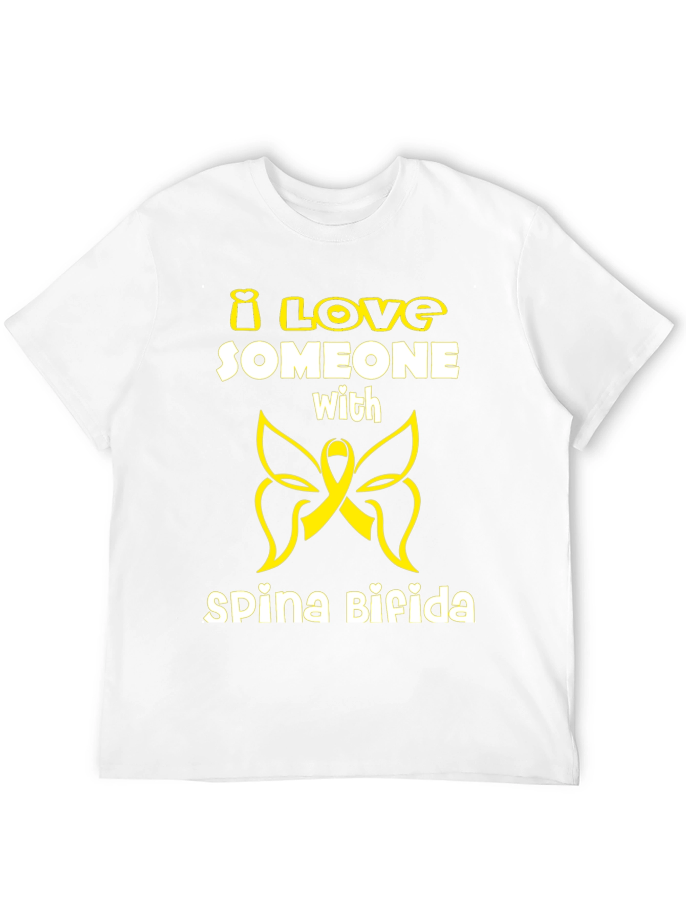 I Love Someone with Spina Bifida Awareness T-Shirt