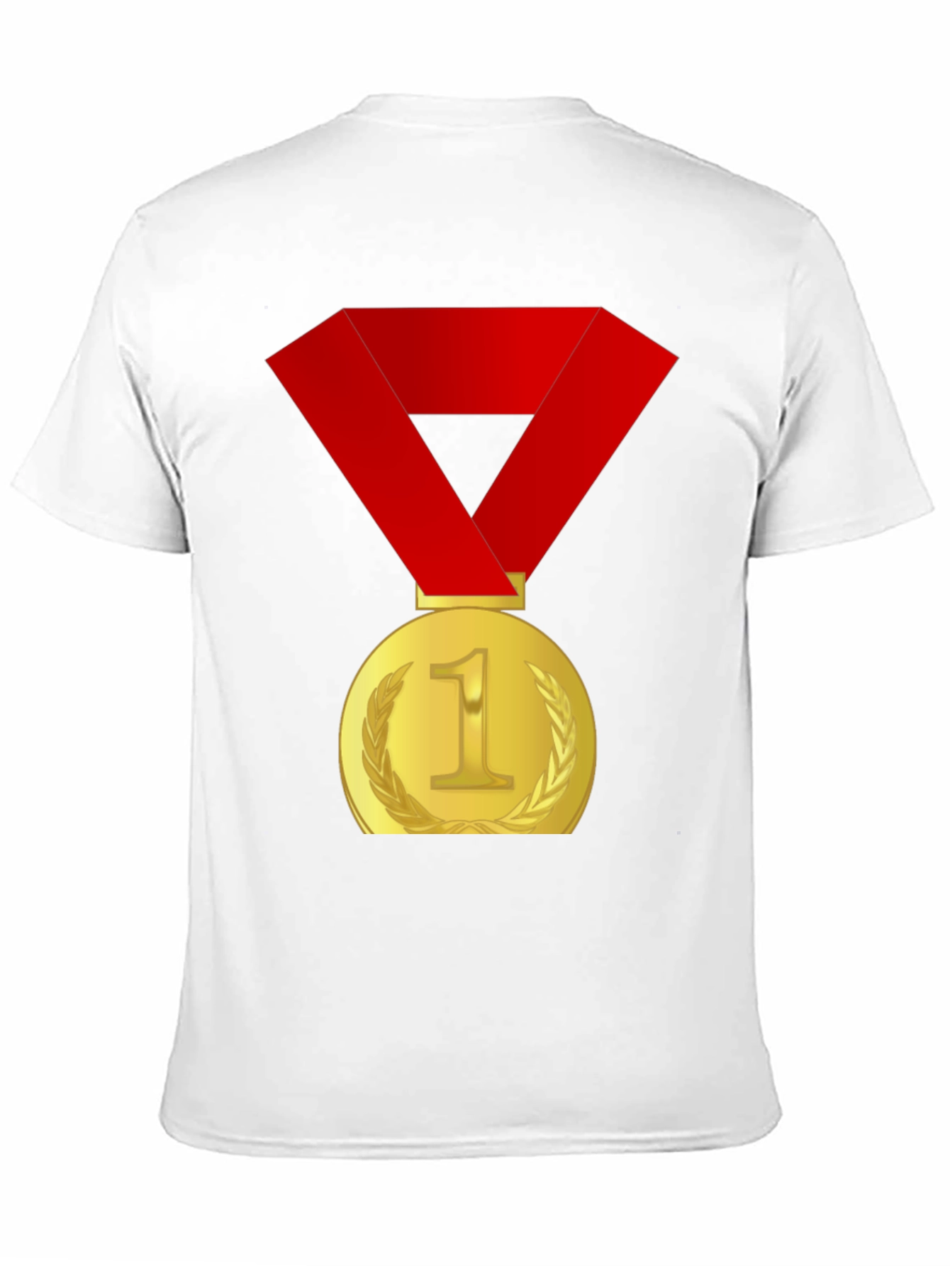 Winners Medal Graphic Tee - Black Cotton T-Shirt