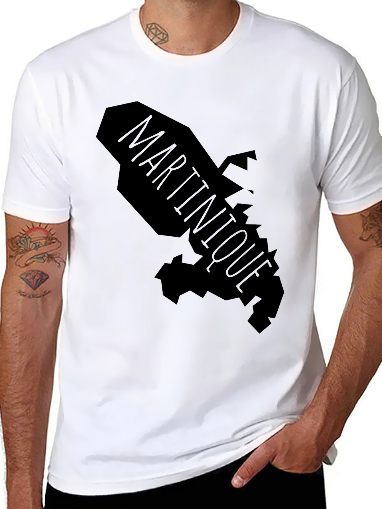 Martinique Map Tee - Island Pride T-Shirt