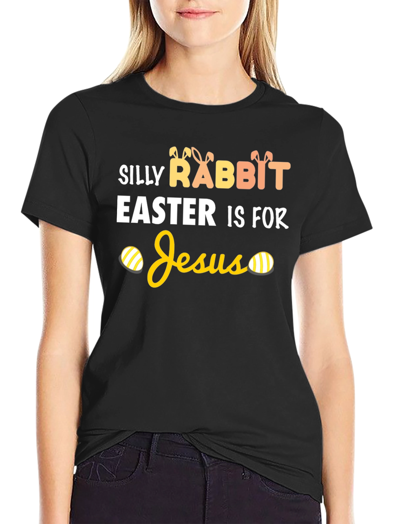 Silly Rabbit Easter Is For Jesus T-Shirt