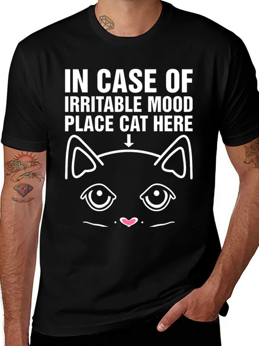 Irritable Mood Cat Here T-Shirt