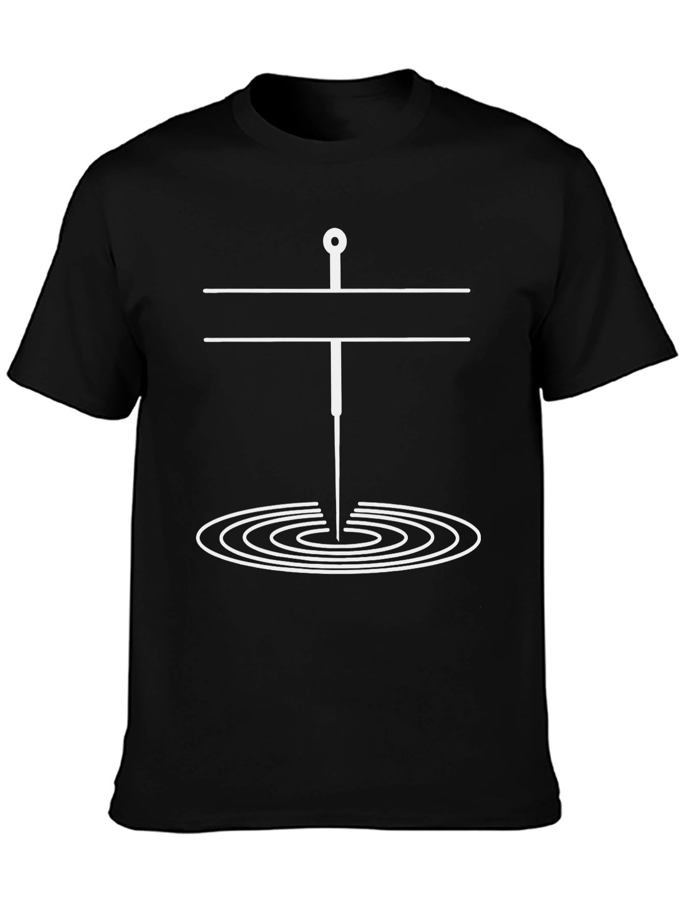Ripples Acupuncture Black T-Shirt