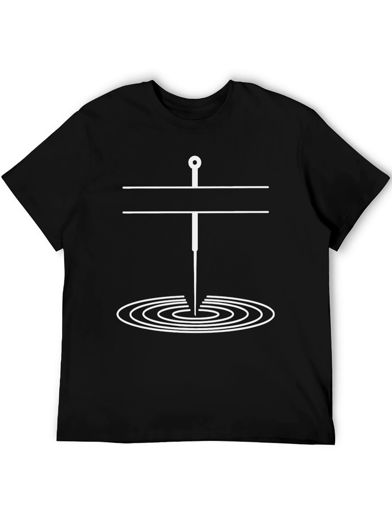 Ripples Acupuncture Black T-Shirt