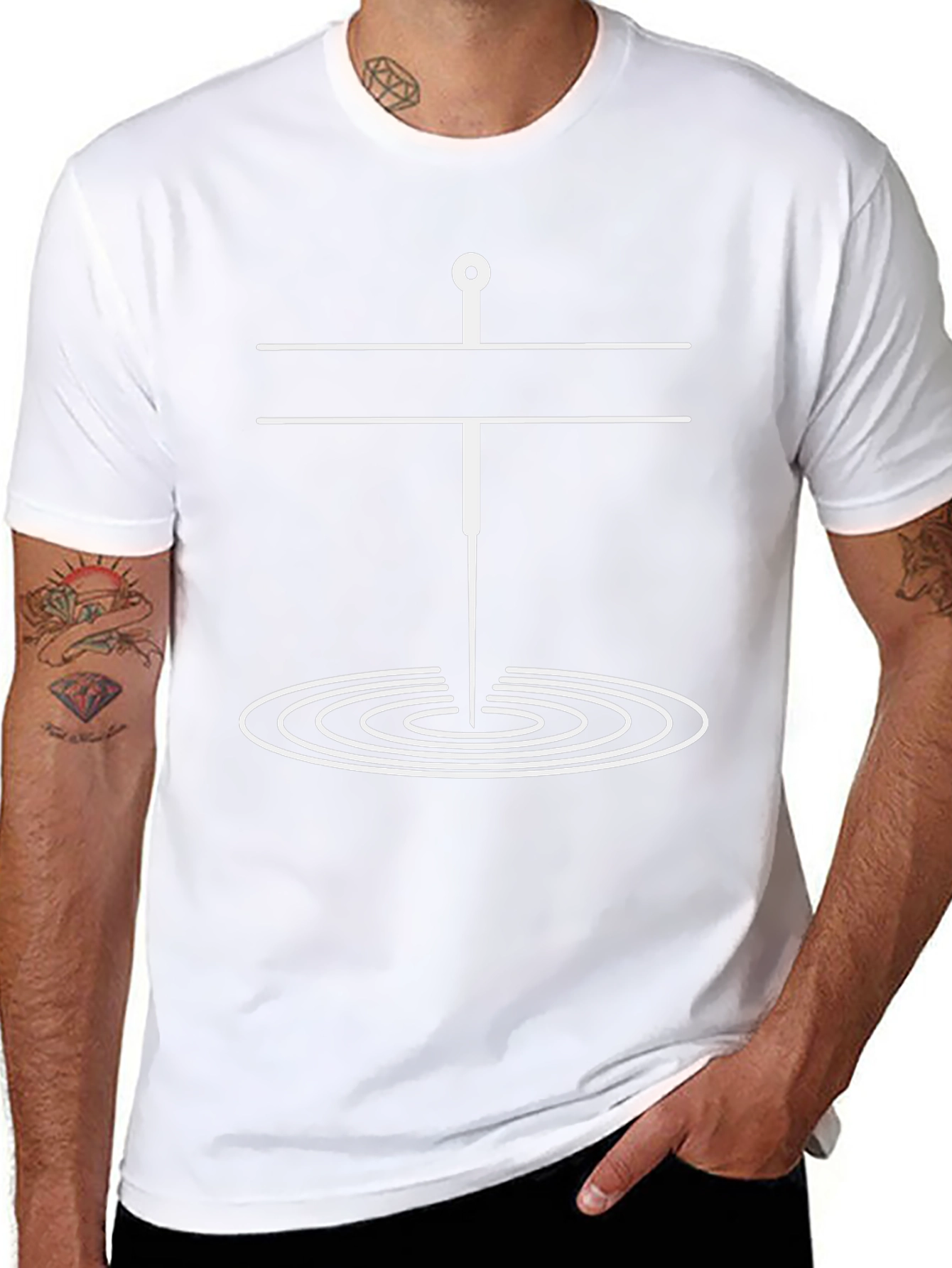 Ripples Acupuncture Black T-Shirt