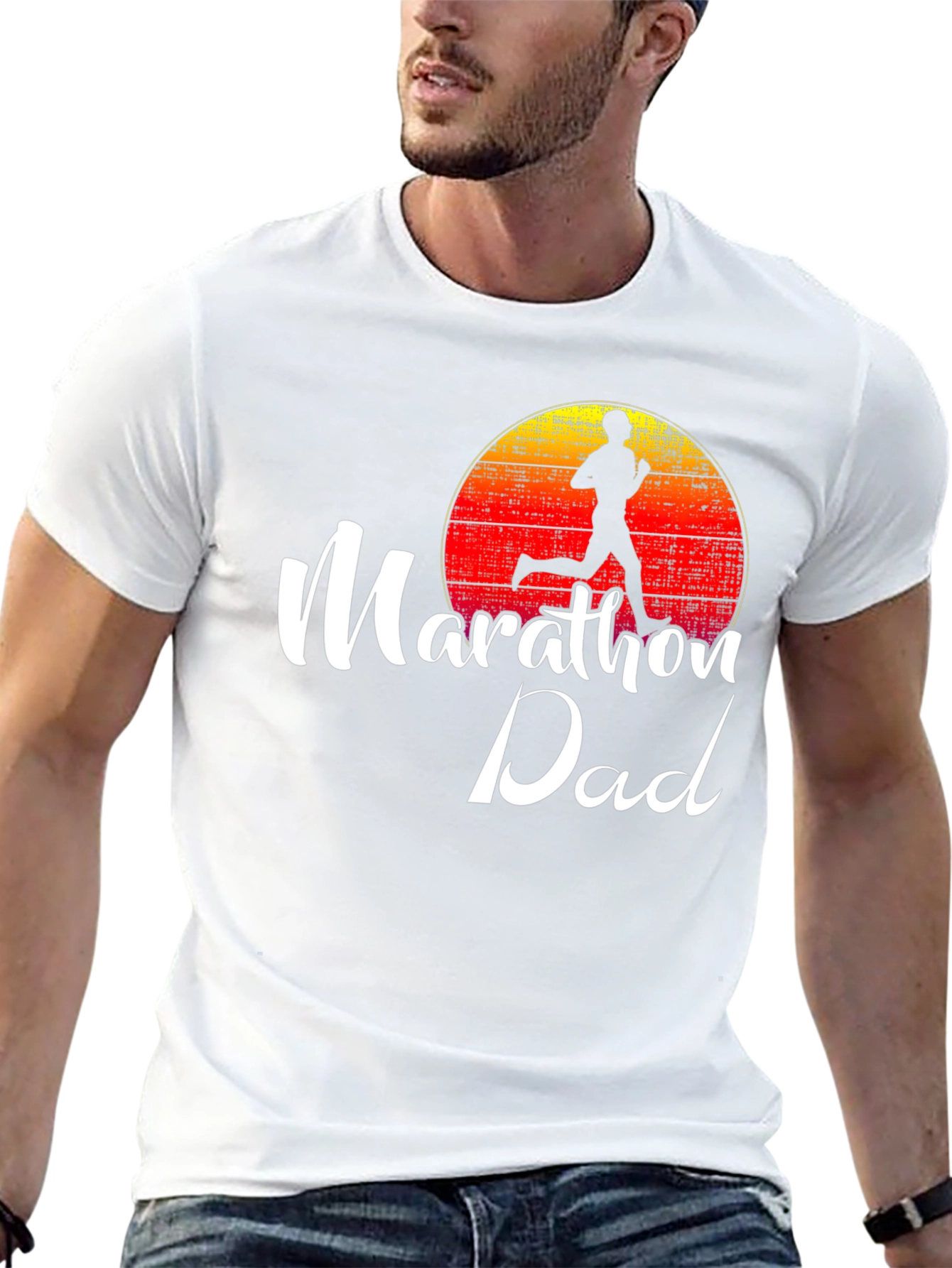 Marathon Dad Graphic Tee Running Shirt