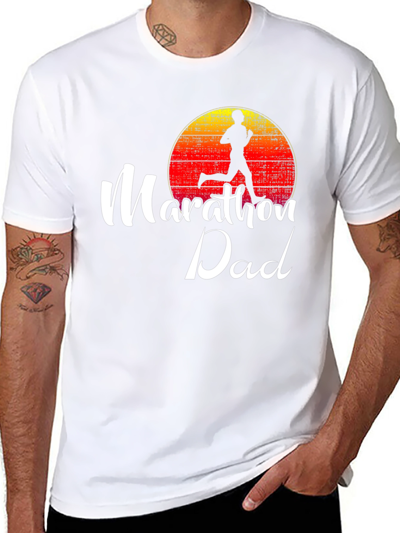 Marathon Dad Graphic Tee Running Shirt