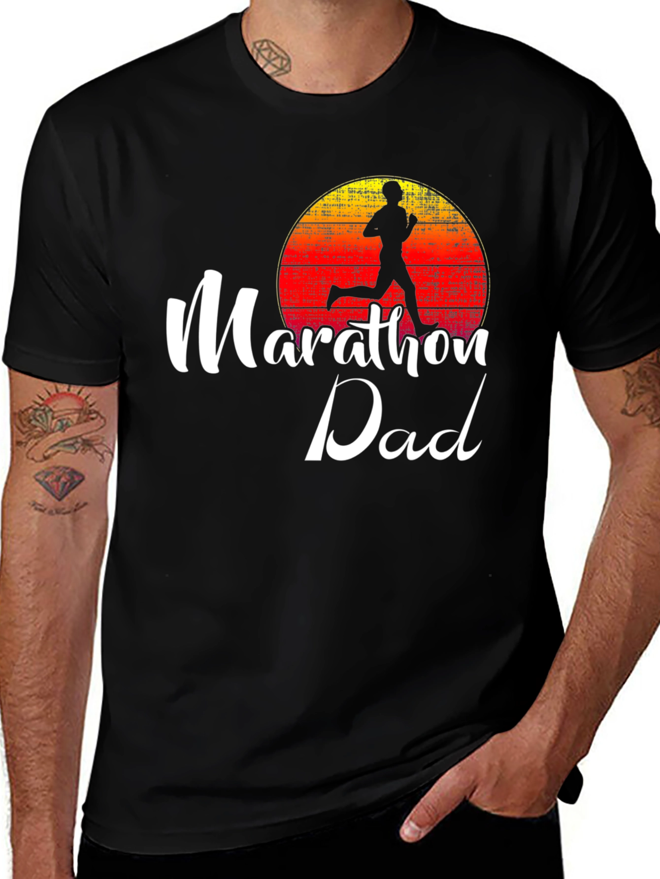 Marathon Dad Graphic Tee Running Shirt