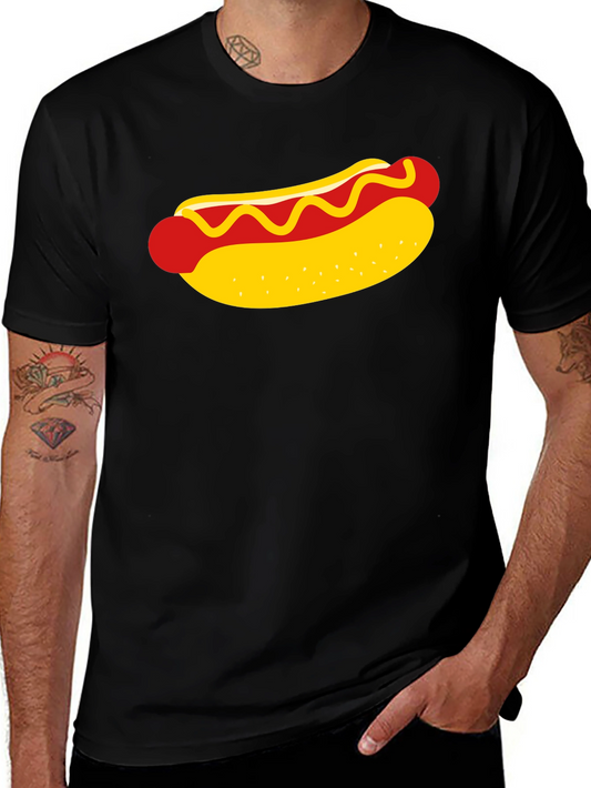 Hot Dog Graphic Tee - Classic Foodie T-Shirt