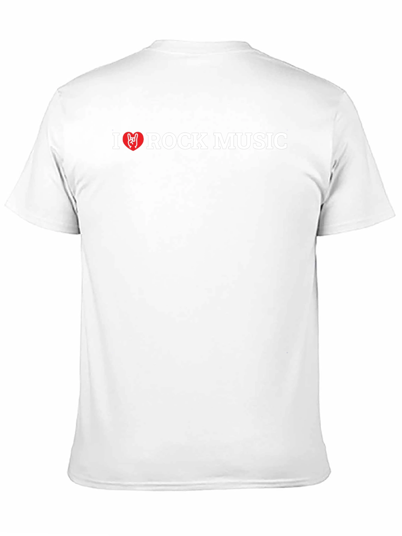 I Heart Rock Music Graphic Tee - Black