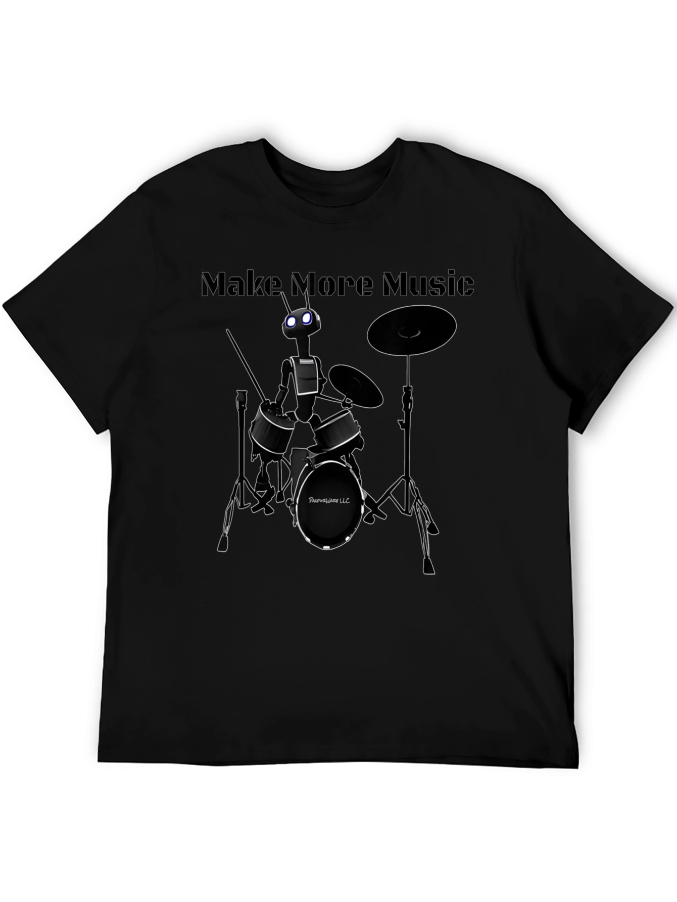 Robot Drummer T-Shirt - Make More Music