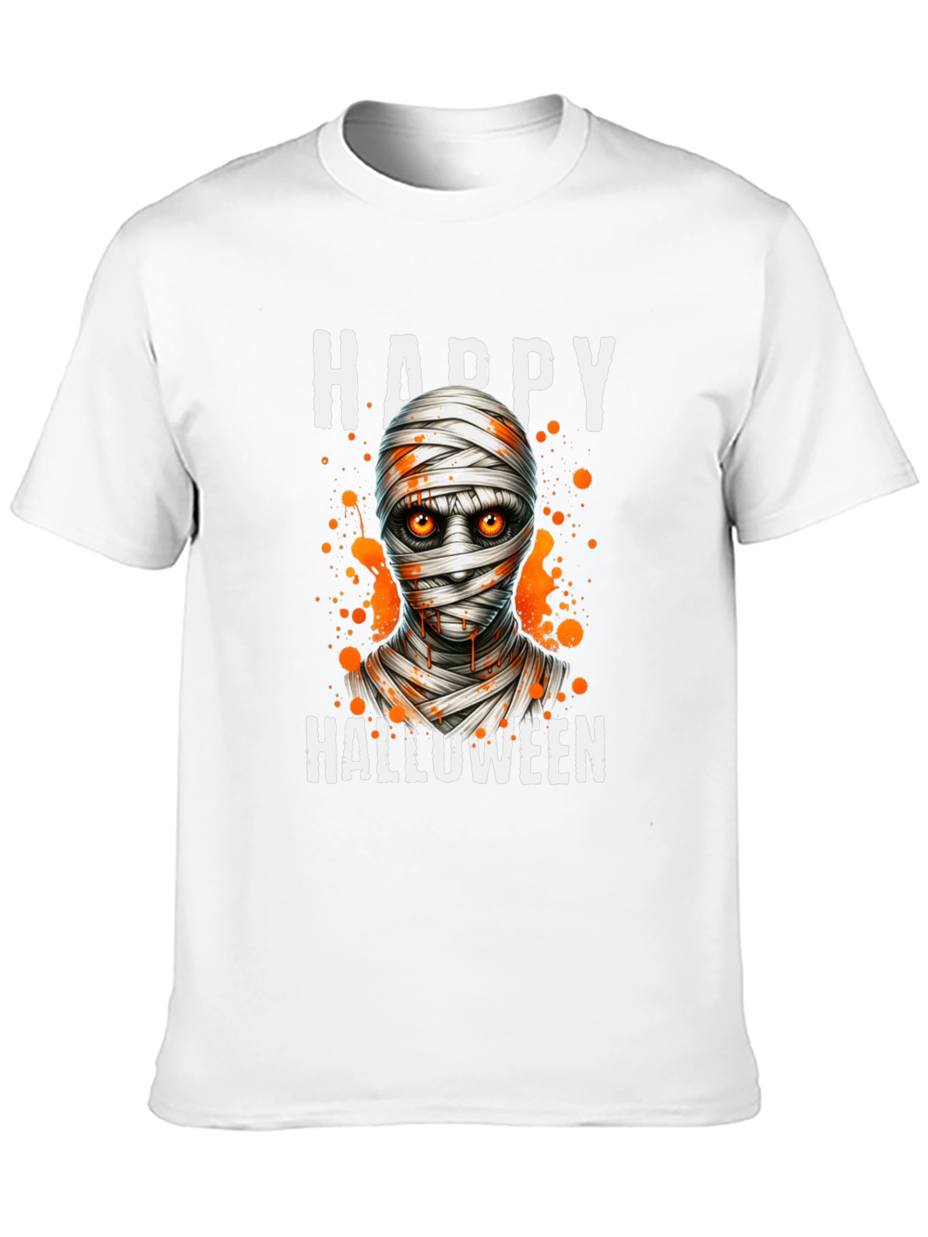 Happy Halloween Mummy Graphic T-Shirt