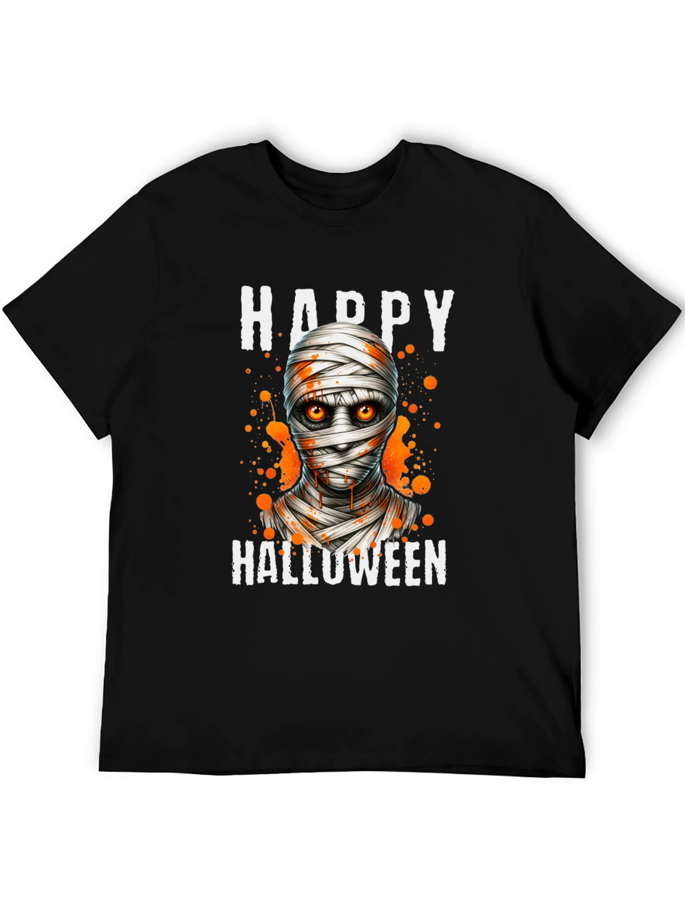 Happy Halloween Mummy Graphic T-Shirt