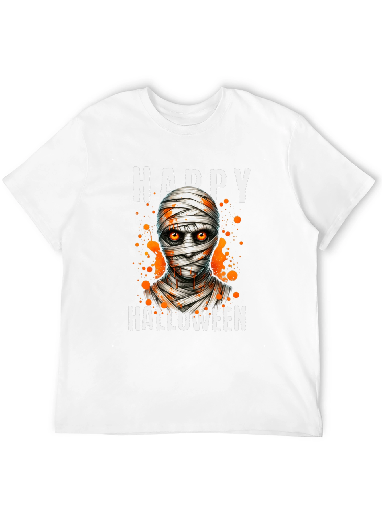 Happy Halloween Mummy Graphic T-Shirt