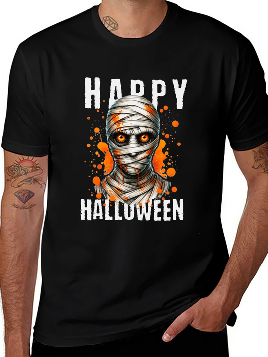 Happy Halloween Mummy Graphic T-Shirt