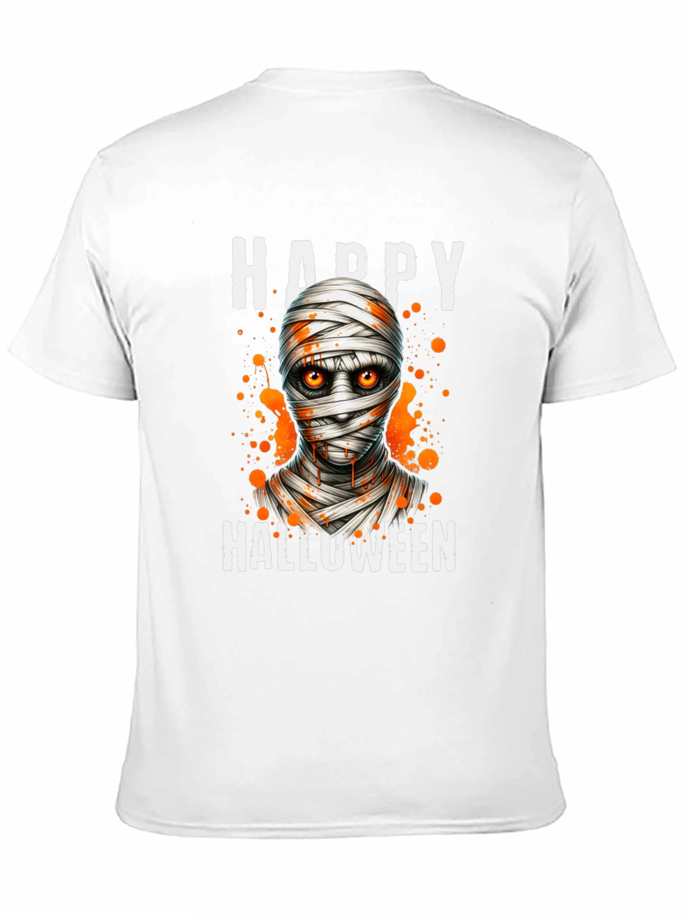 Happy Halloween Mummy Graphic T-Shirt