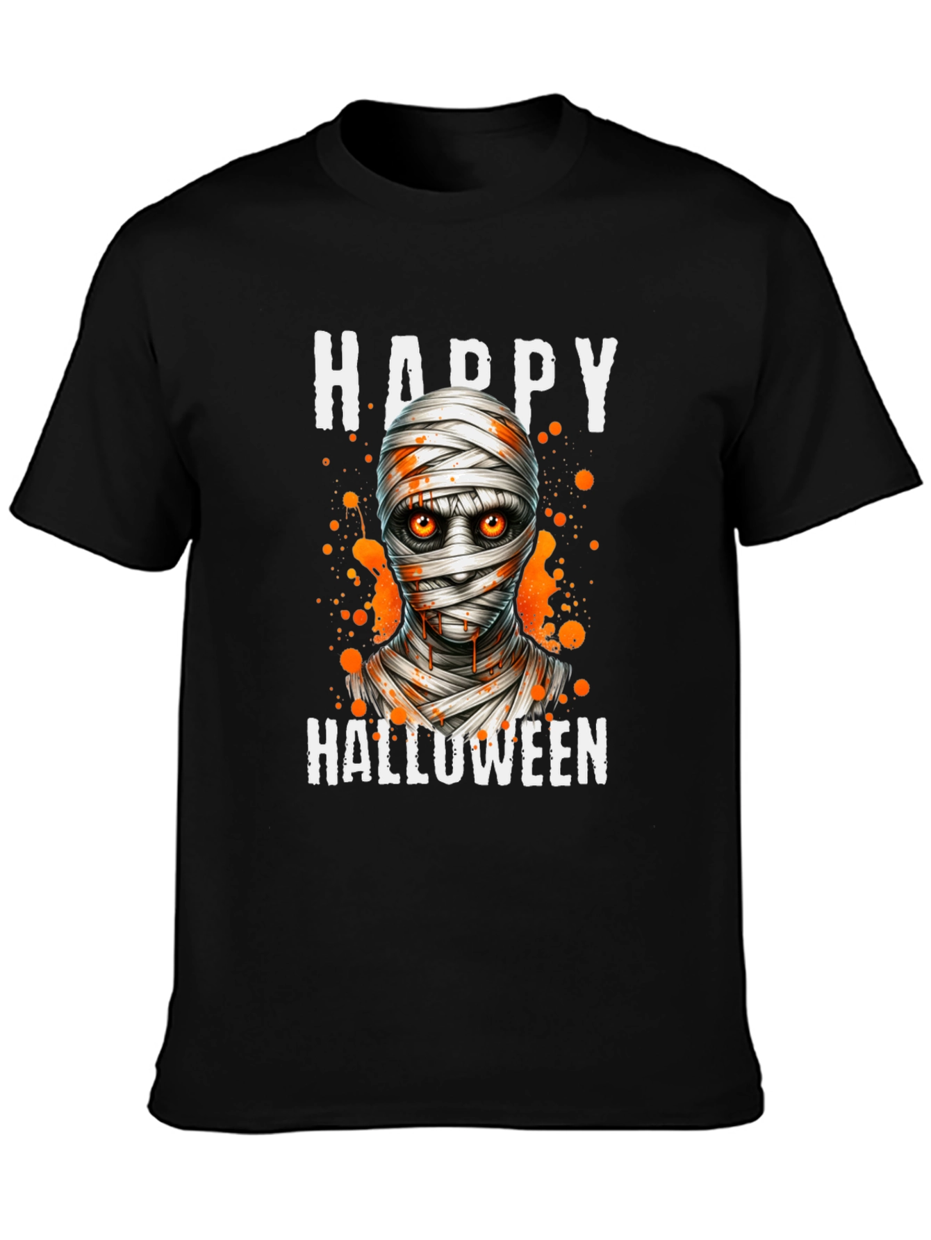 Happy Halloween Mummy Graphic T-Shirt