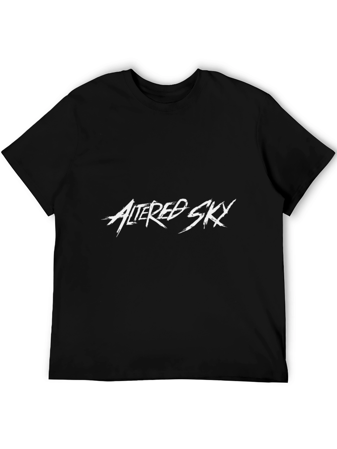 Altered Sky Graphic Black Tee Shirt
